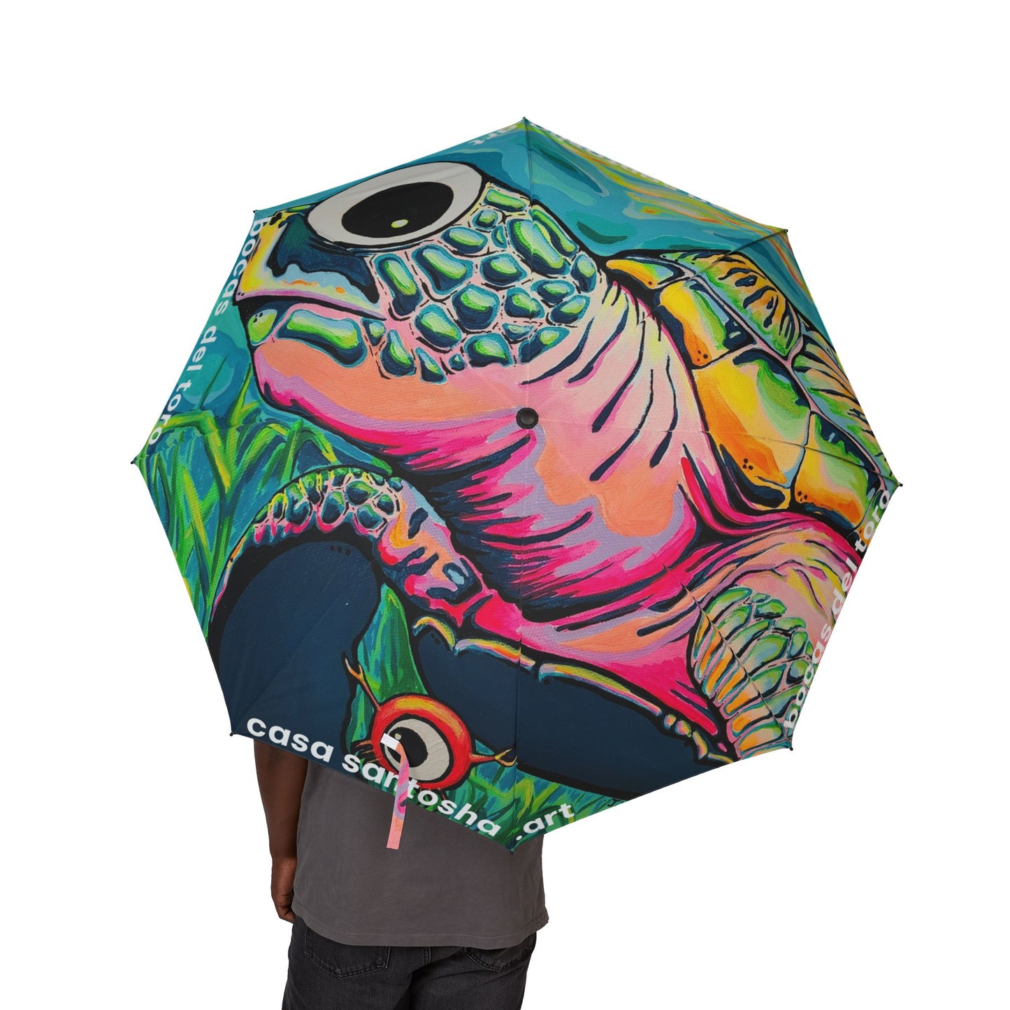 Cyclops Turtle Tropical Umbrella - Foldable & Stylish Rain Gear