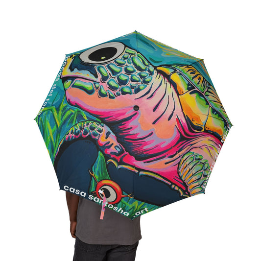 Cyclops Turtle Tropical Umbrella - Foldable & Stylish Rain Gear
