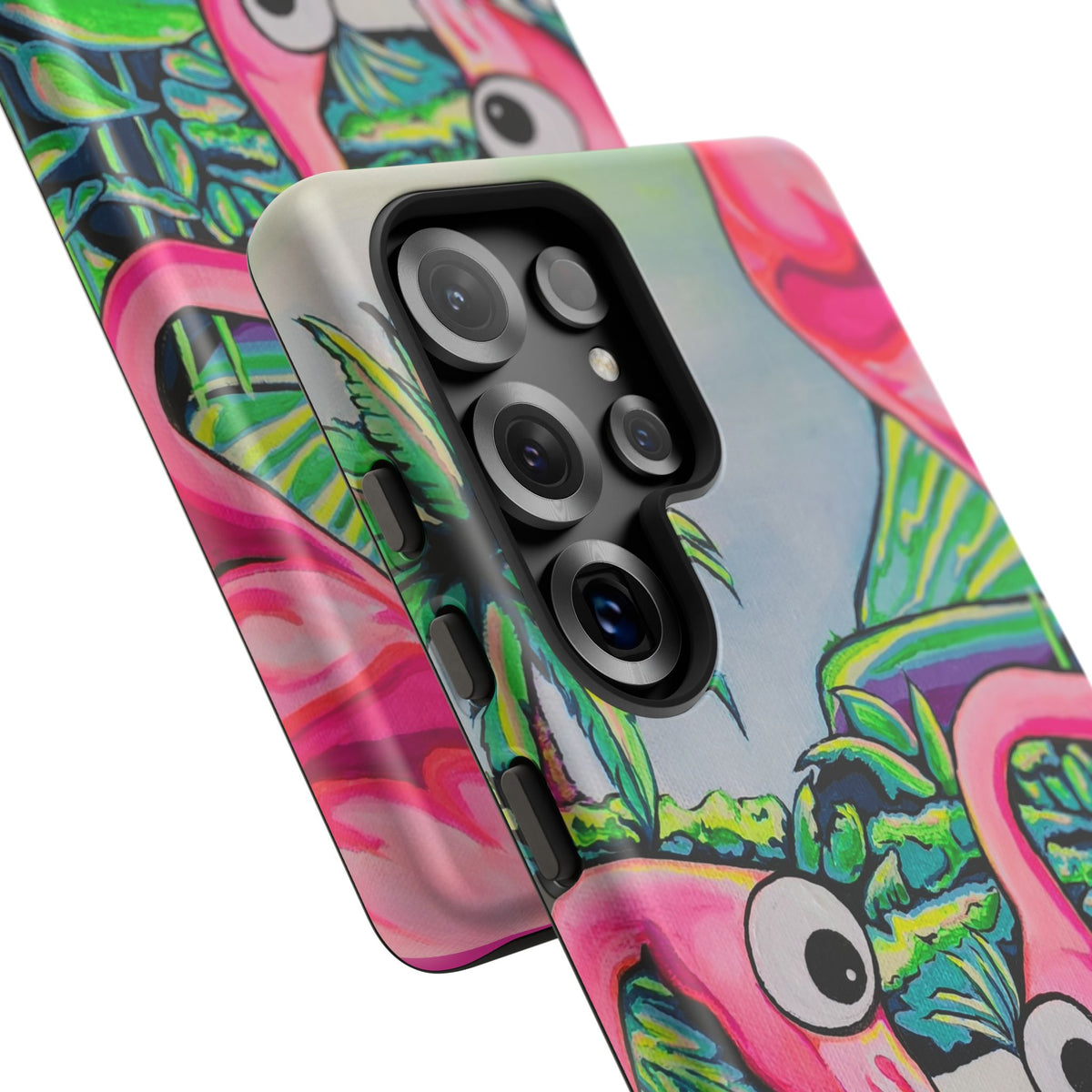 Cyclops Flamingo Family Tough Phone Case