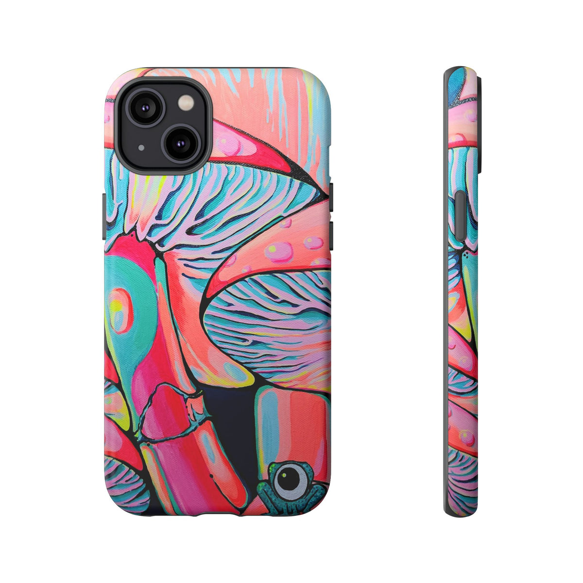Coque de téléphone résistante Trippy Mushrooms