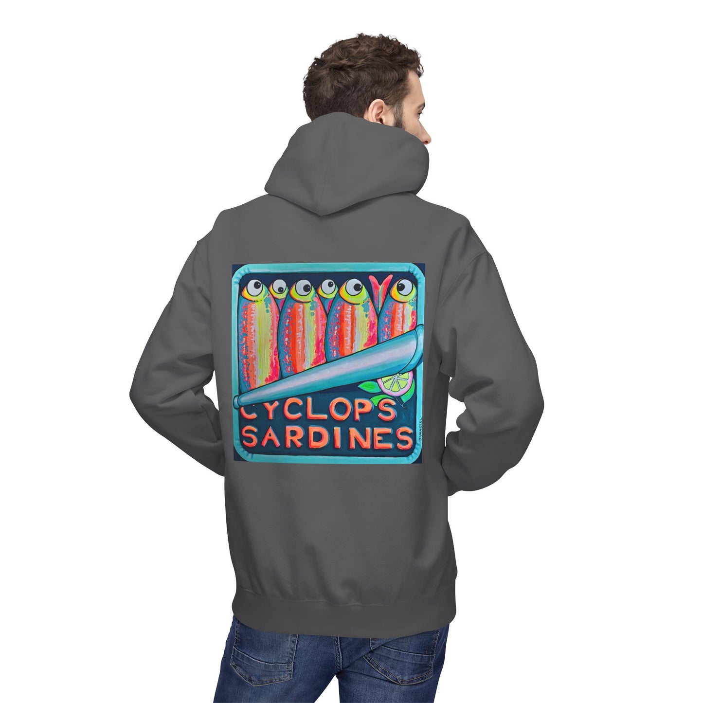 Unisex Neon Sardines Soft Hoodie