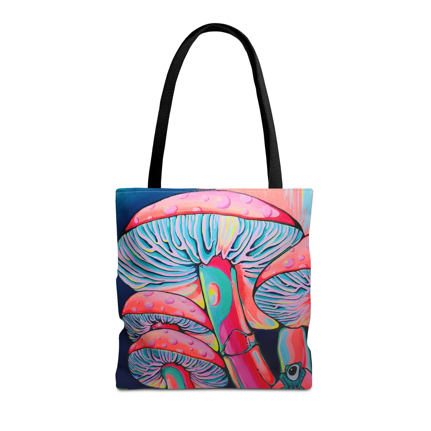 Premium Trippy Mushrooms Tote Bag, Original Artist Design, Reusable Shopping Tote, Eco-Friendly