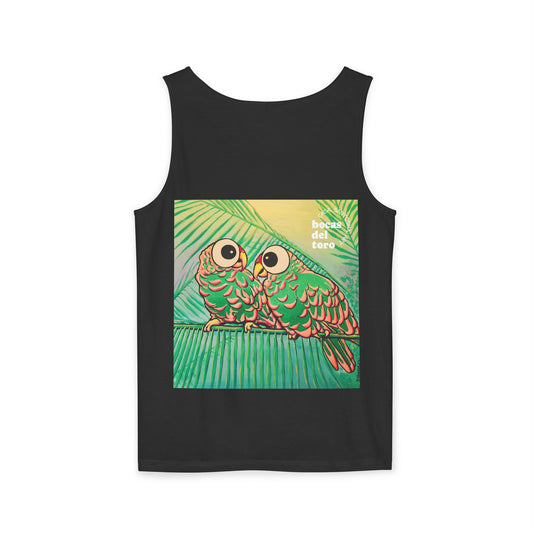 Unisex Chatty Cyclops Parrots Tank Top - Perfect for Summer Vibes