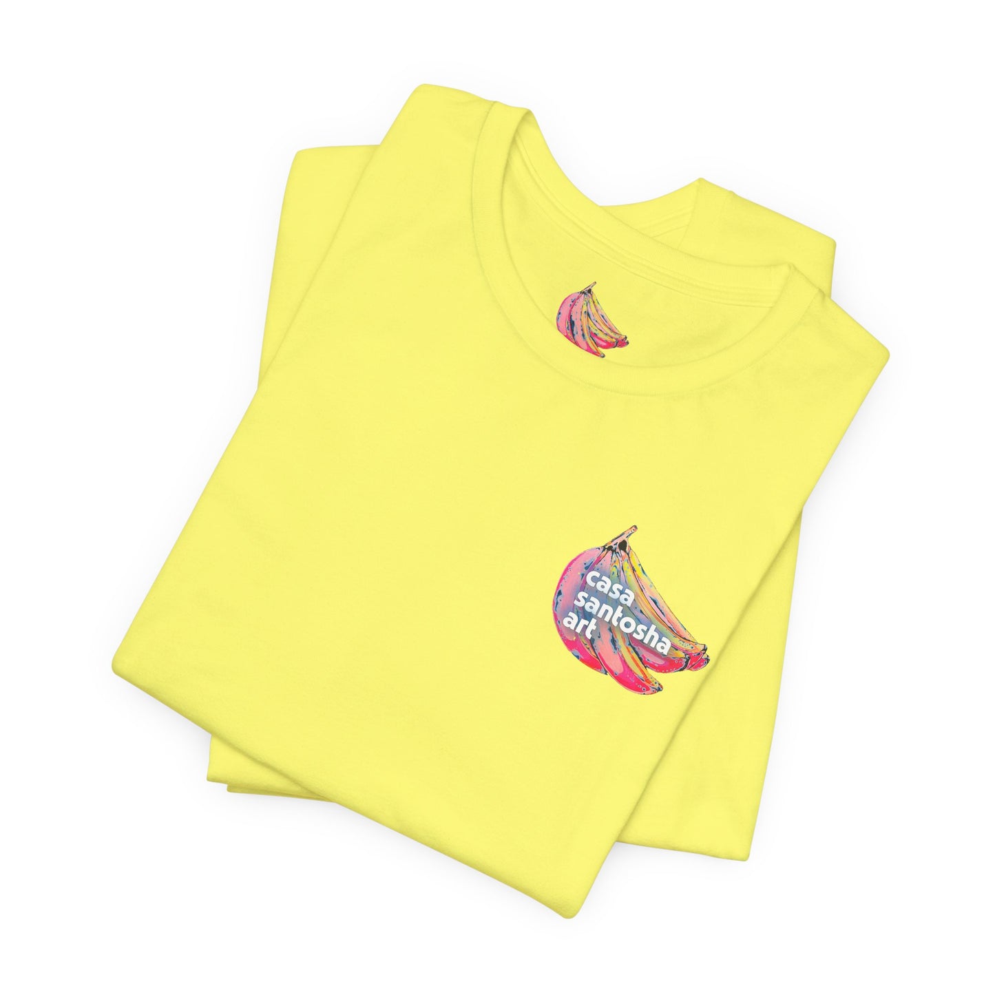 T-shirt unisexe néon à motif poisson frit