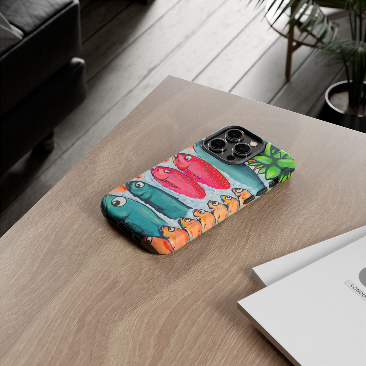 Neon Cabo Fish Market Tough Phone Case
