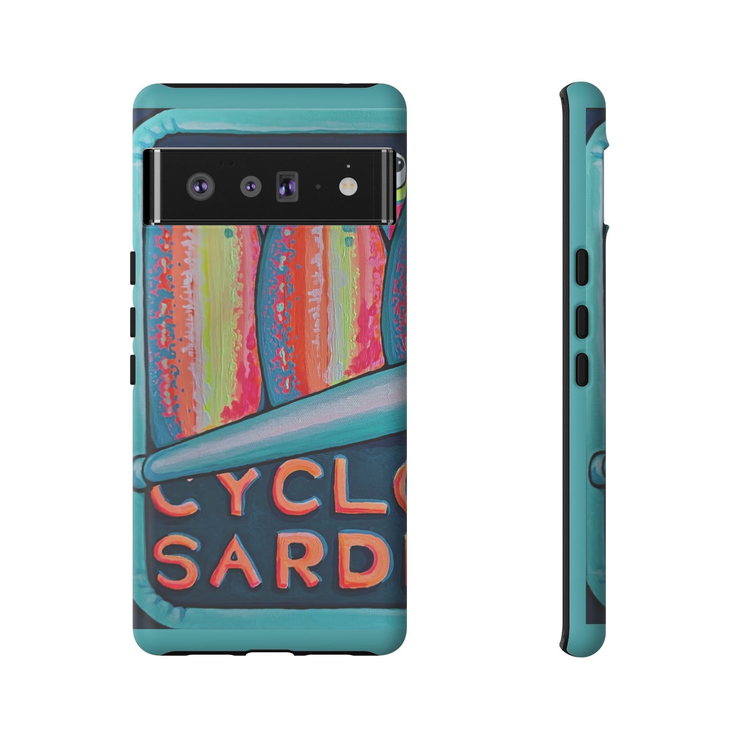 Neon Sardines Tough Phone Case