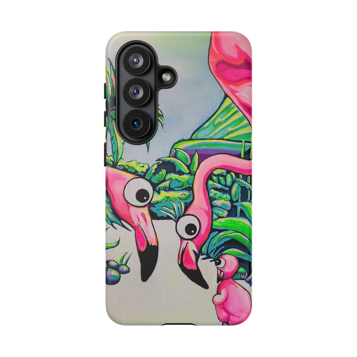 Cyclops Flamingo Family Tough Phone Case