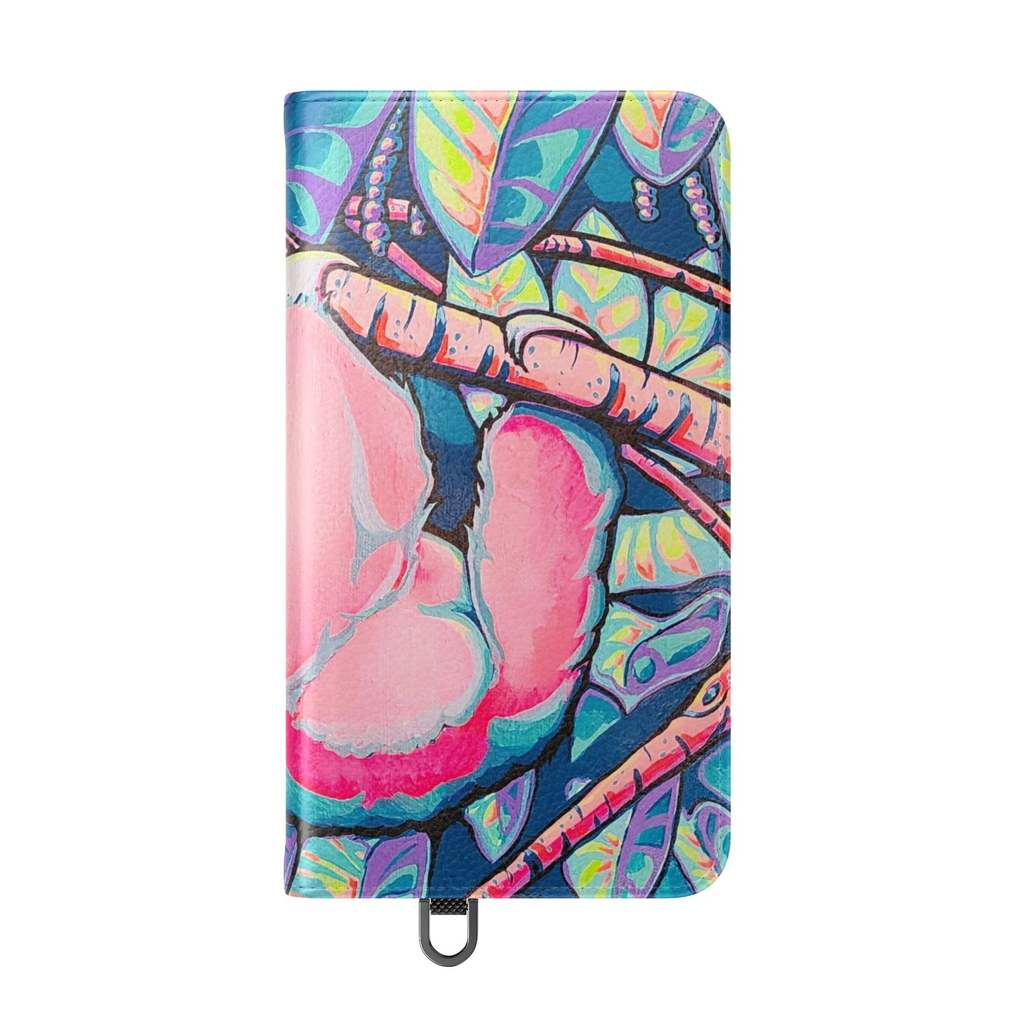 Cyclops Sloth Flip Phone Case – Wallet Cover with Card Slots