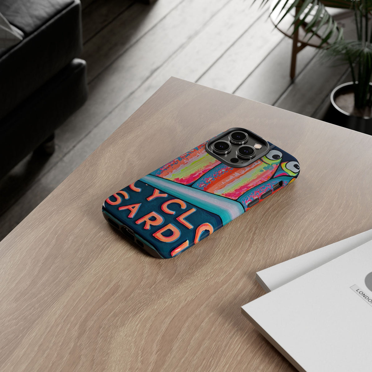 Neon Sardines Tough Phone Case