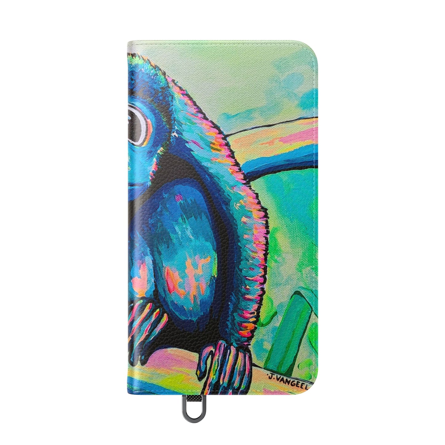 Cyclops Monkey Flip Phone Case – Wallet Cover with Card Slots