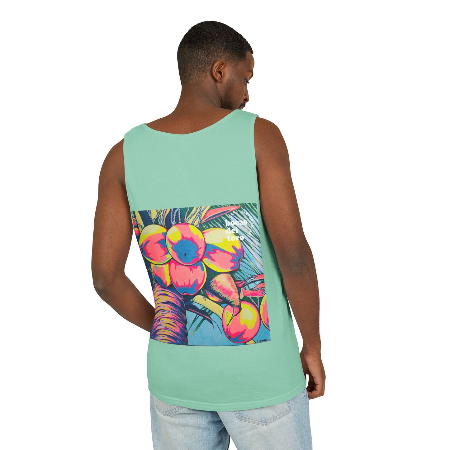 Unisex Neon Coconuts Tank Top - Perfect for Summer Vibes