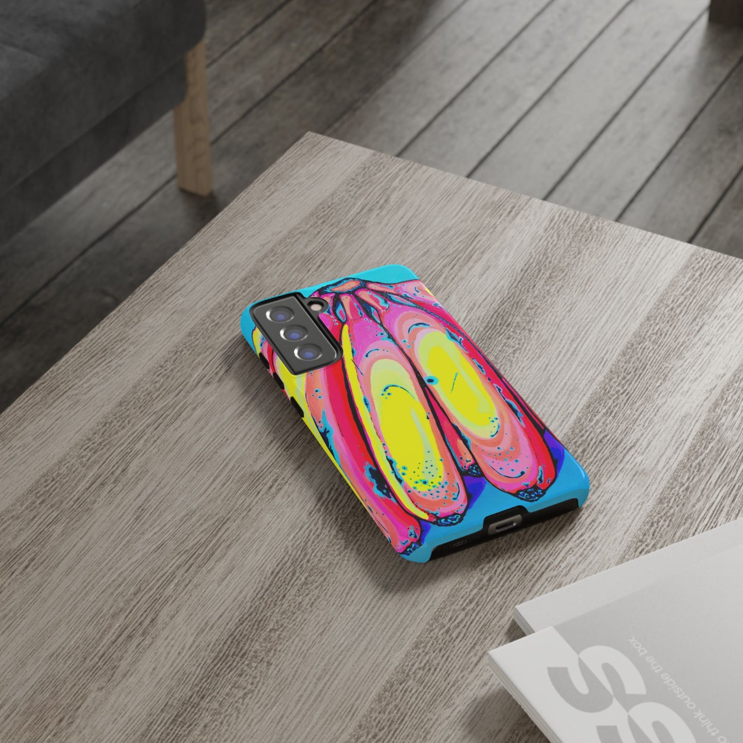 Neon Fat Bananas Tough Phone Case