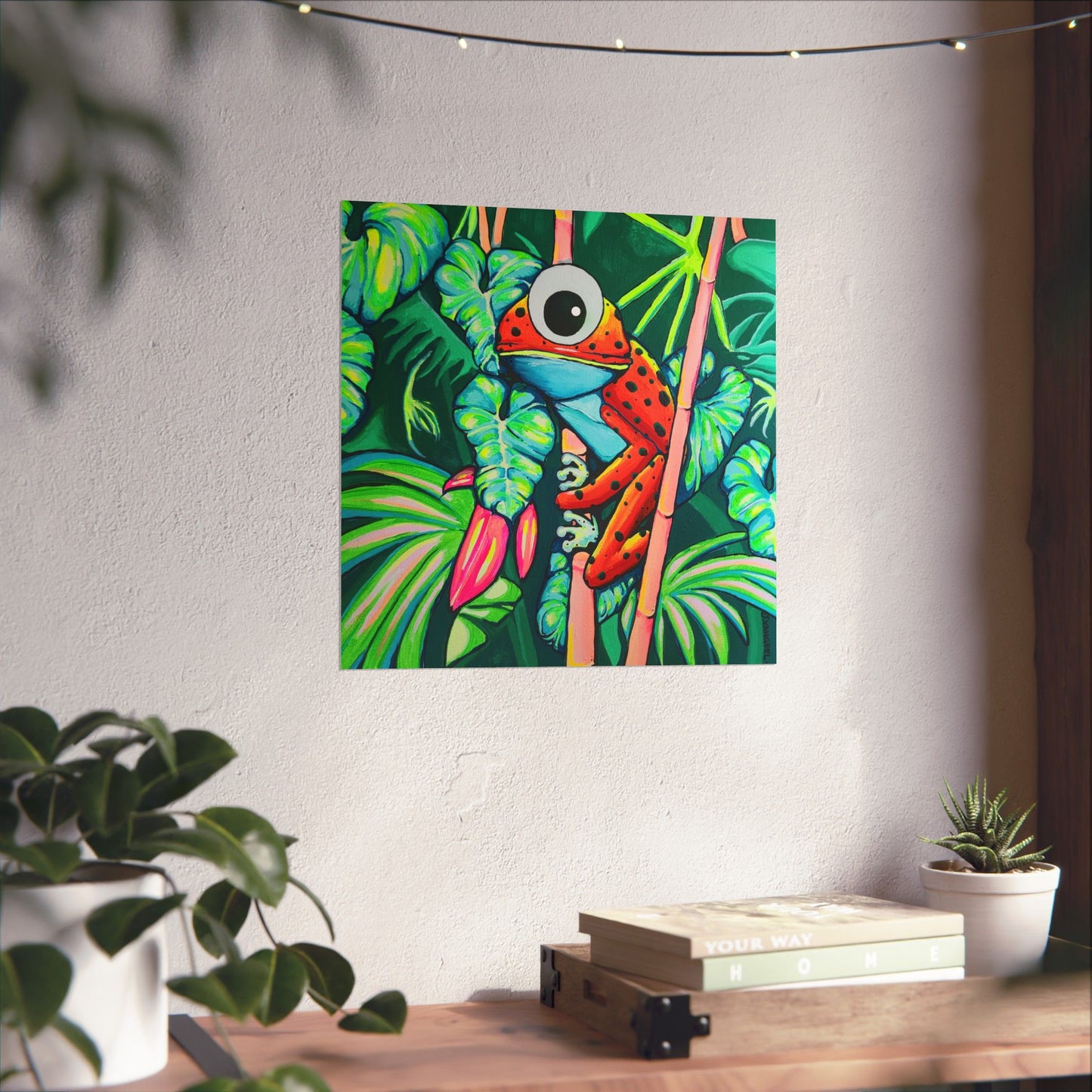 Cyclops Red Frog Giclée Art Poster