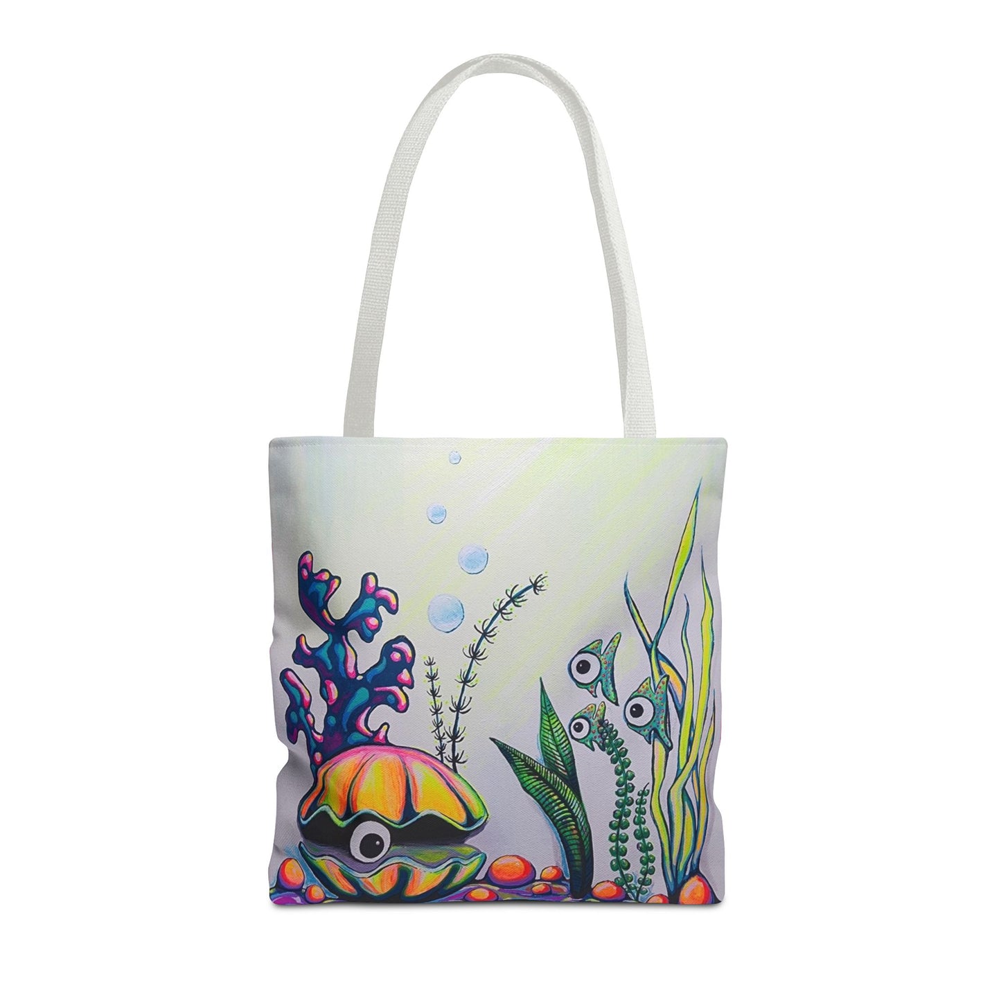 Premium Cyclops Clam Tote Bag, Original Artist Design, Reusable Shopping Tote,  Eco-Friendly