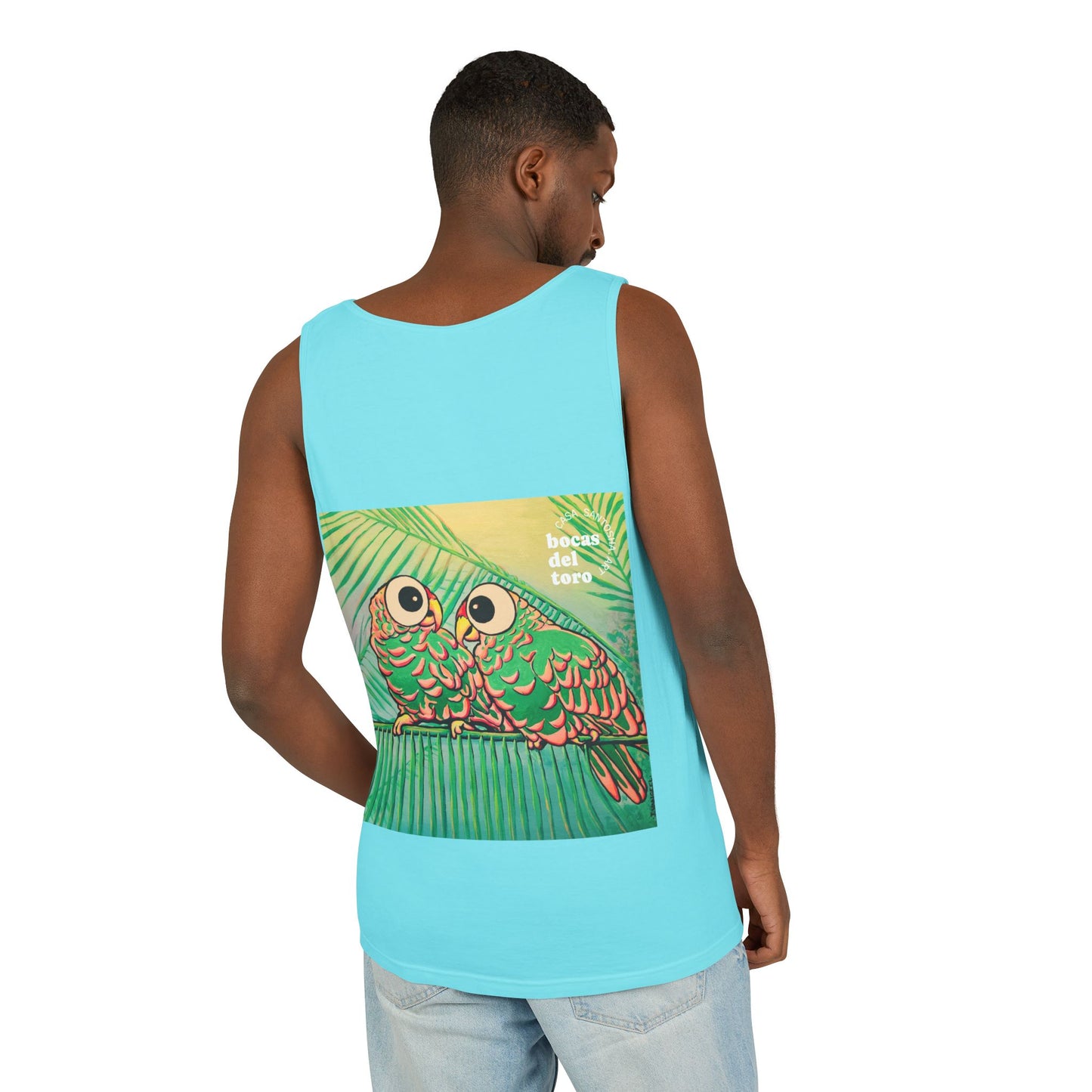 Unisex Chatty Cyclops Parrots Tank Top - Perfect for Summer Vibes