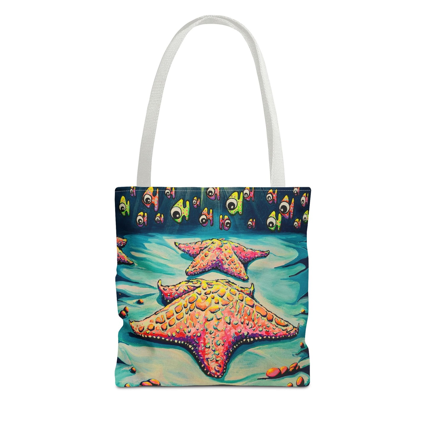 Premium Cyclops Starfish Tote Bag, Original Artist Design, Reusable Shopping Tote, Eco-Friendly