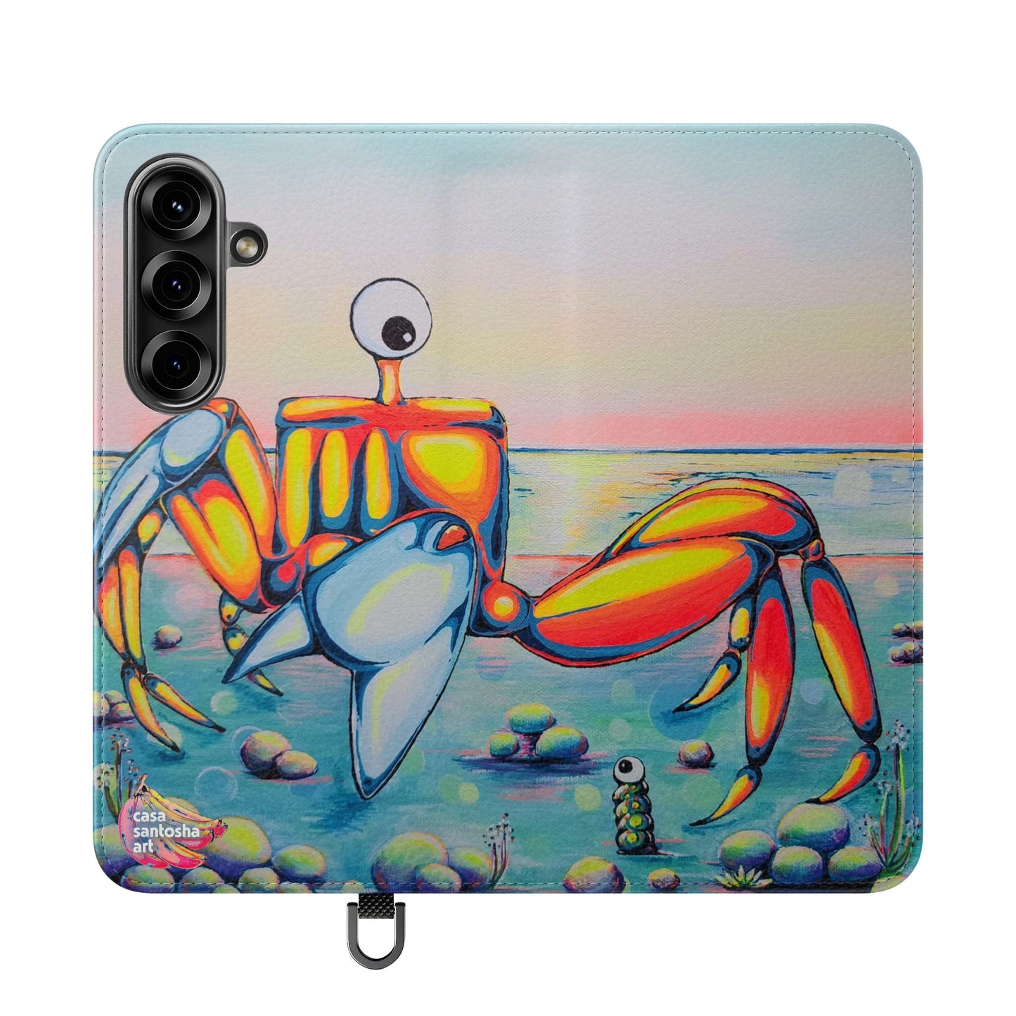 Cyclops Crab Flip Phone Case – Wallet Cover with Card Slots