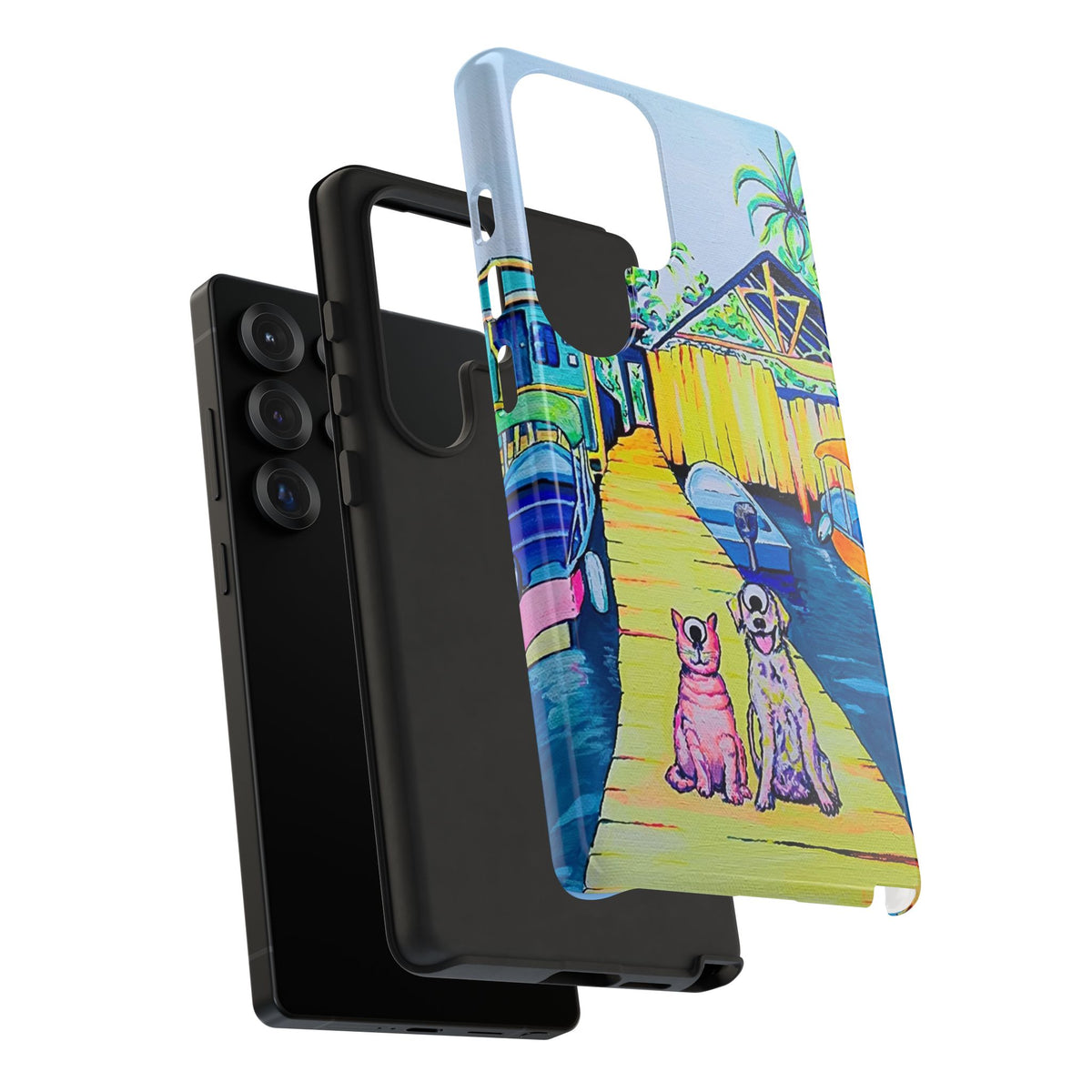 Cyclops Cat and Dog in Bocas Tough Phone Case