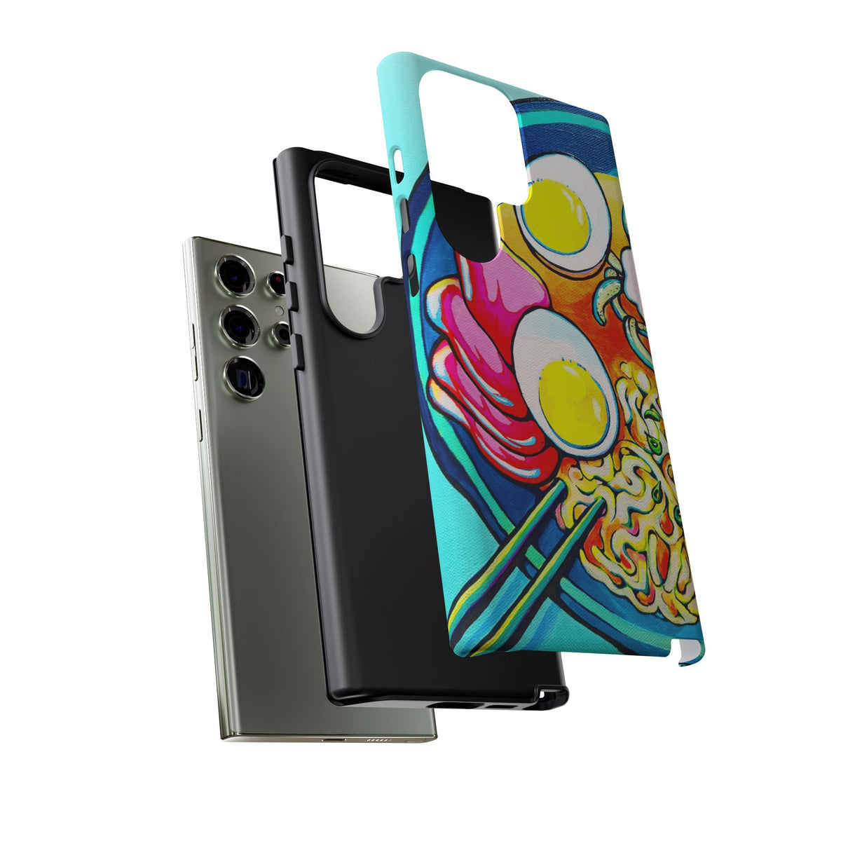 Coque de téléphone résistante Neon Ramen