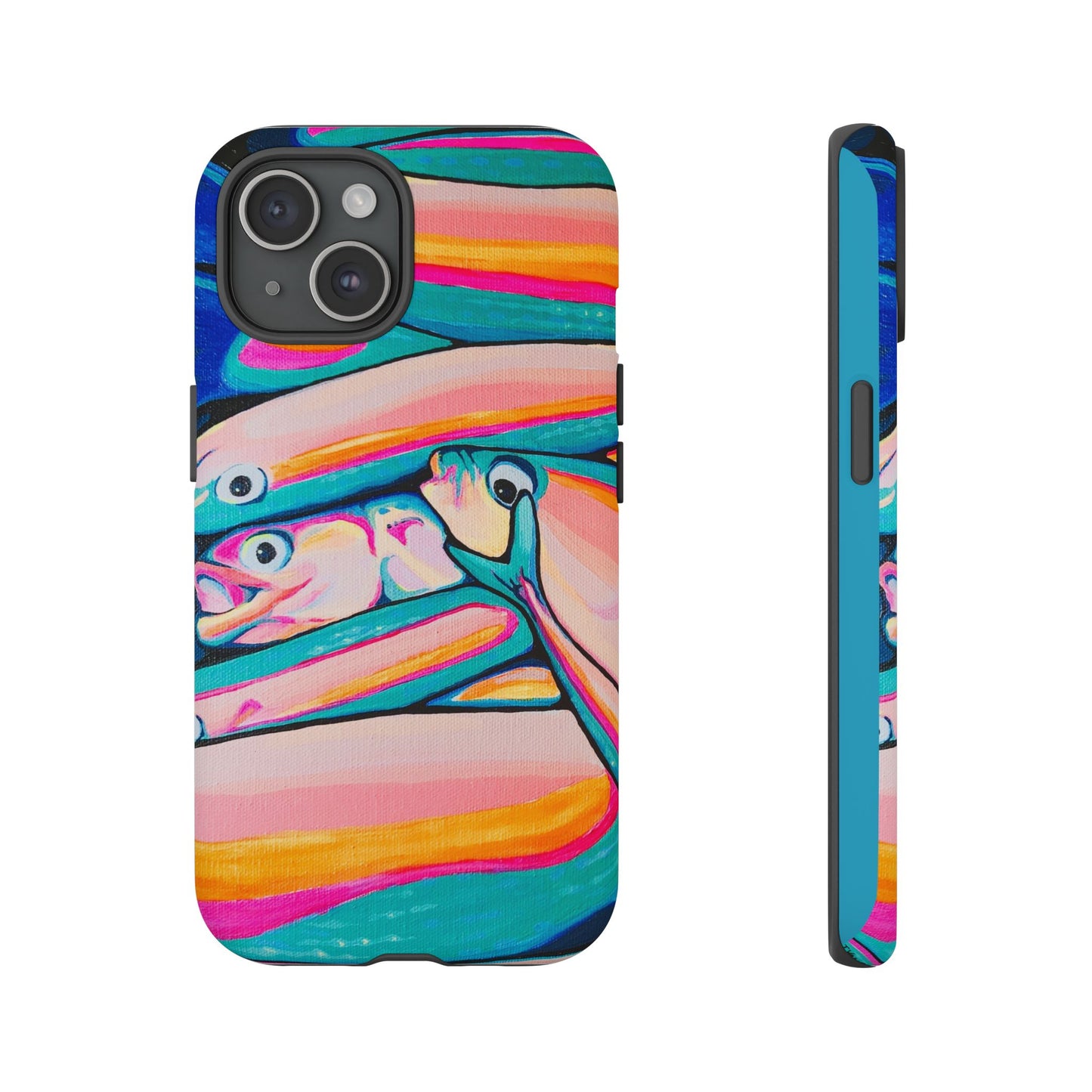 Neon Fish Tough Phone Case