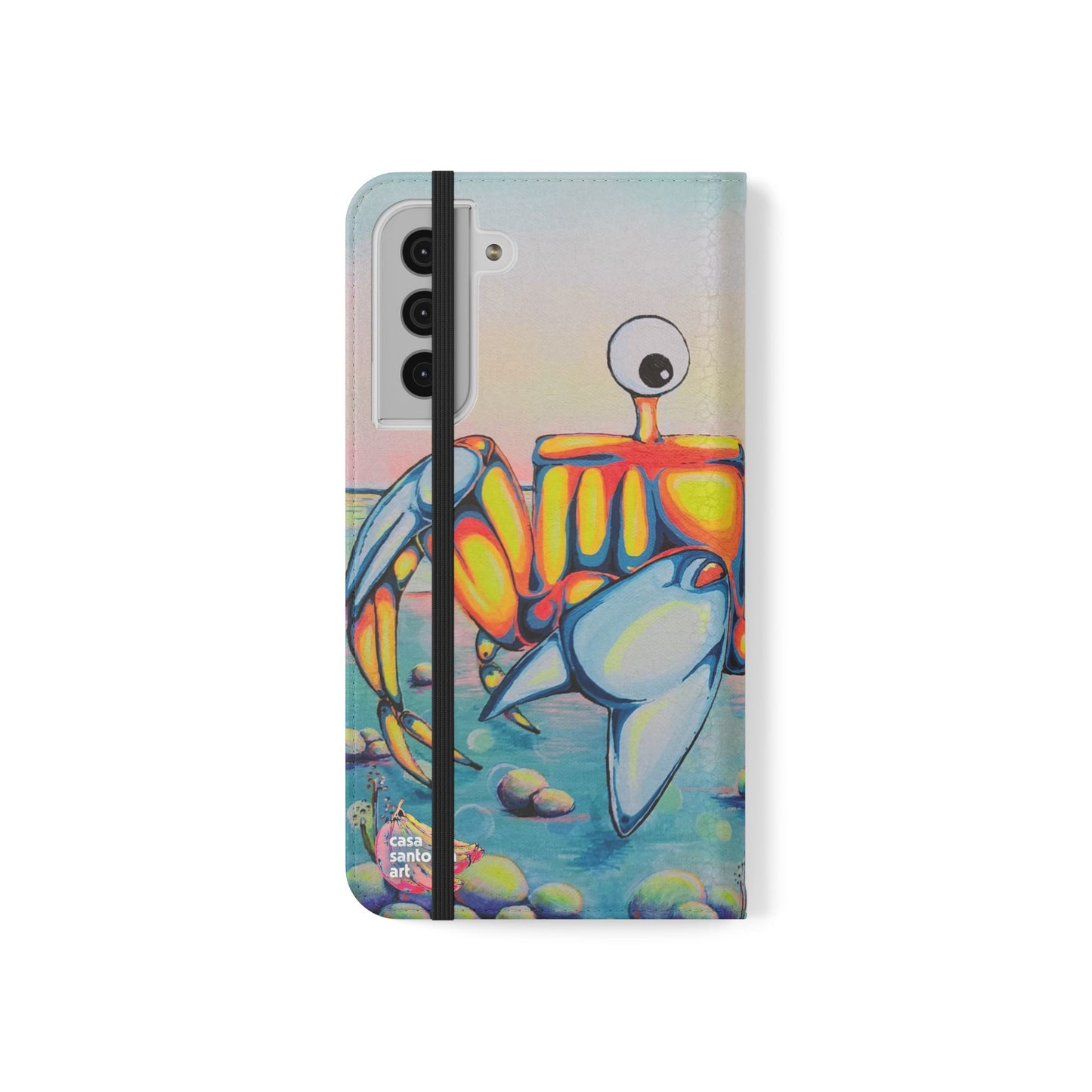 Cyclops Crab Flip Phone Case – Wallet Cover with Card Slots