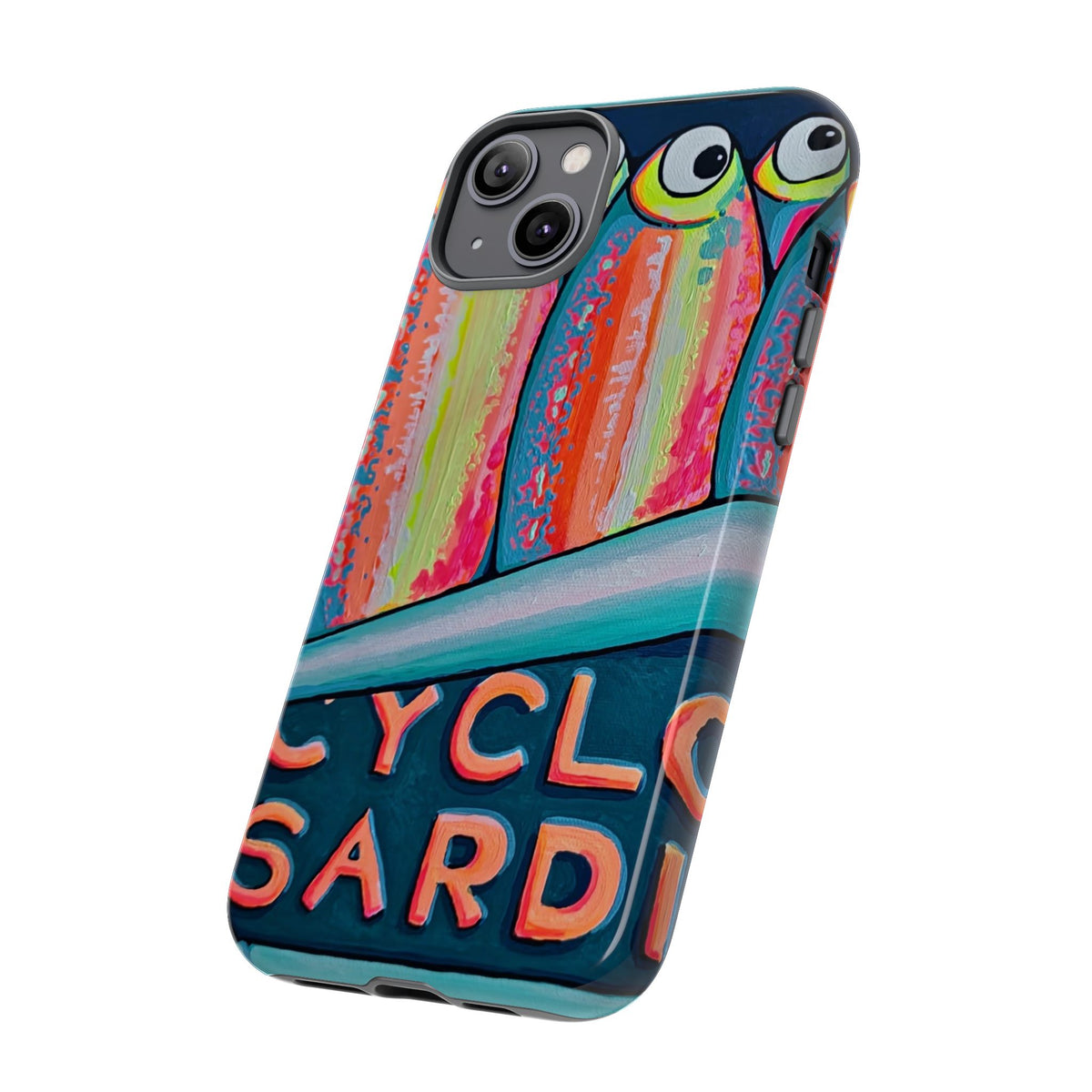 Neon Sardines Tough Phone Case