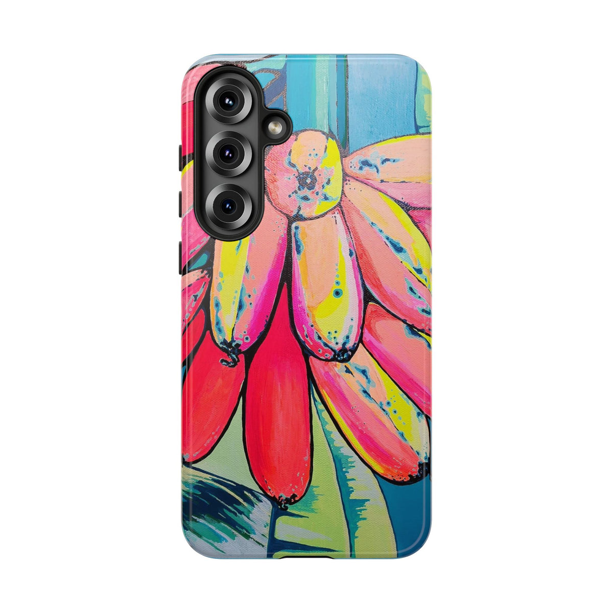 Neon Primitivo Bananas Tough Phone Case