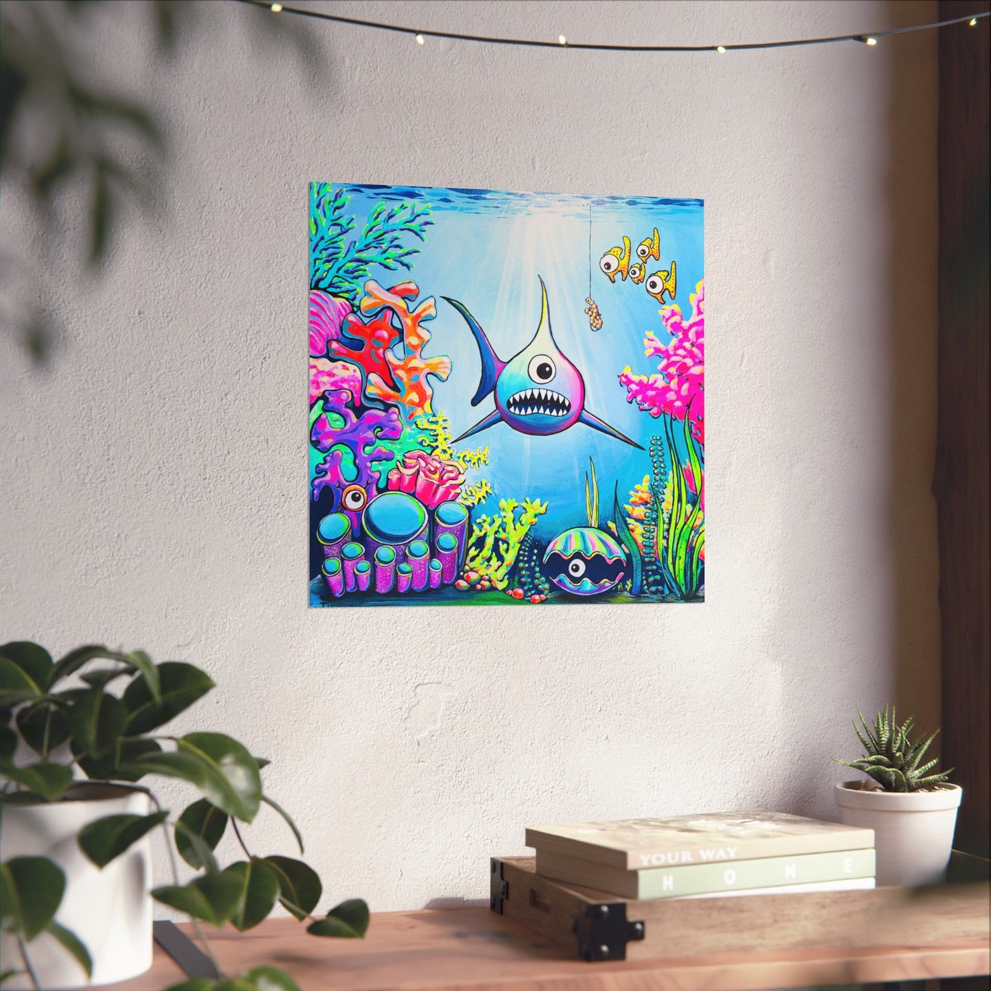 Cyclops Shark Giclée Art Poster