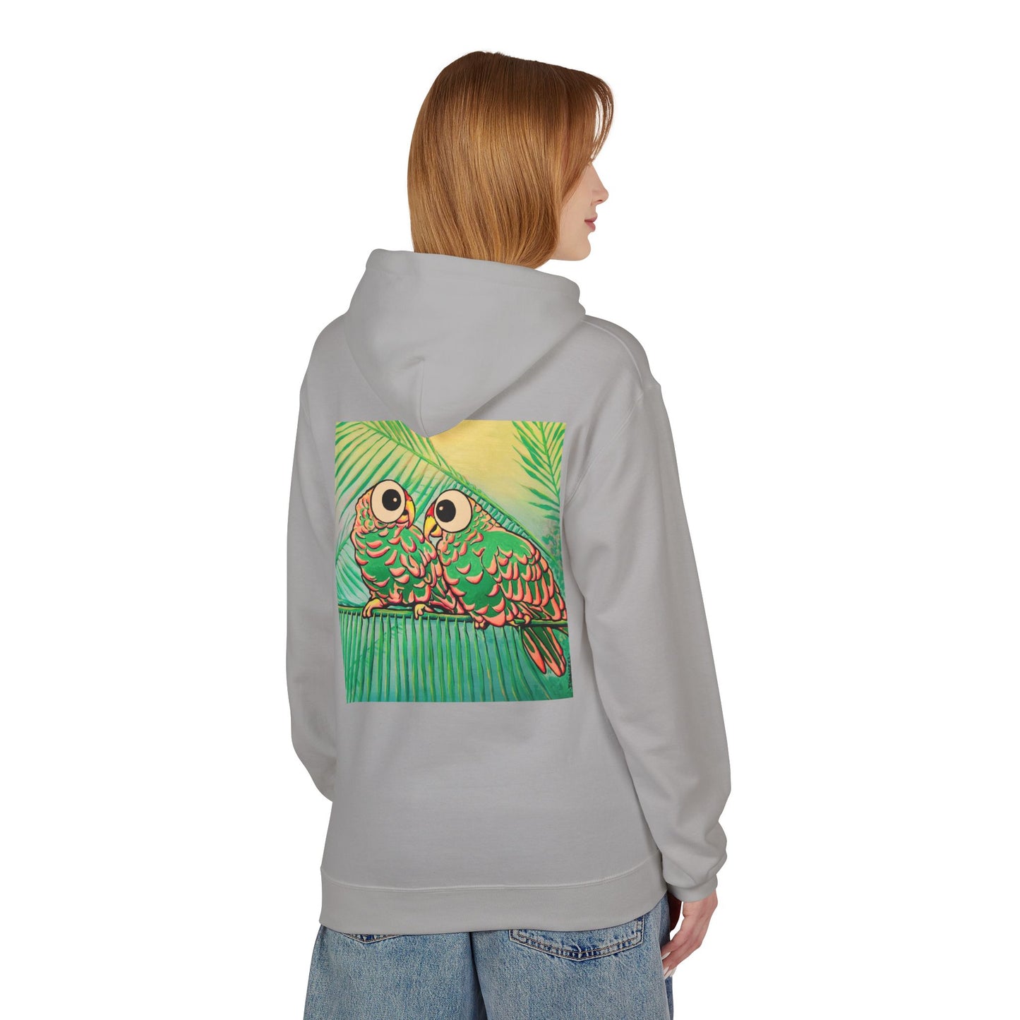 Unisex Chatty Cyclops Parrots Soft Hoodie