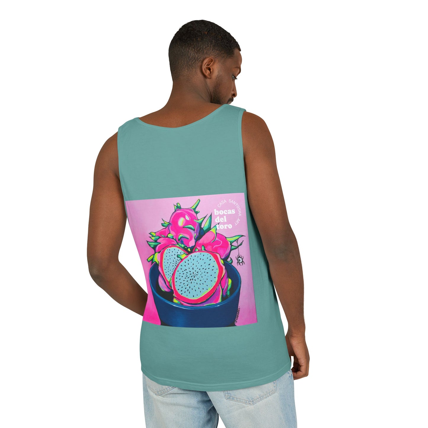 Unisex Neon Pink Dragon Fruit Tank Top - Perfect for Summer Vibes