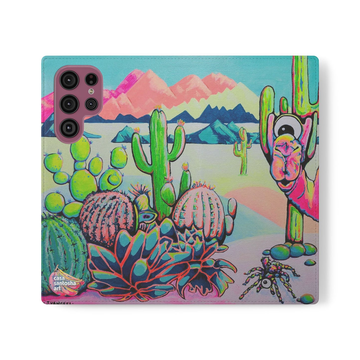 Cyclops Camel Flip Phone Case – Wallet Cover with Card Slots