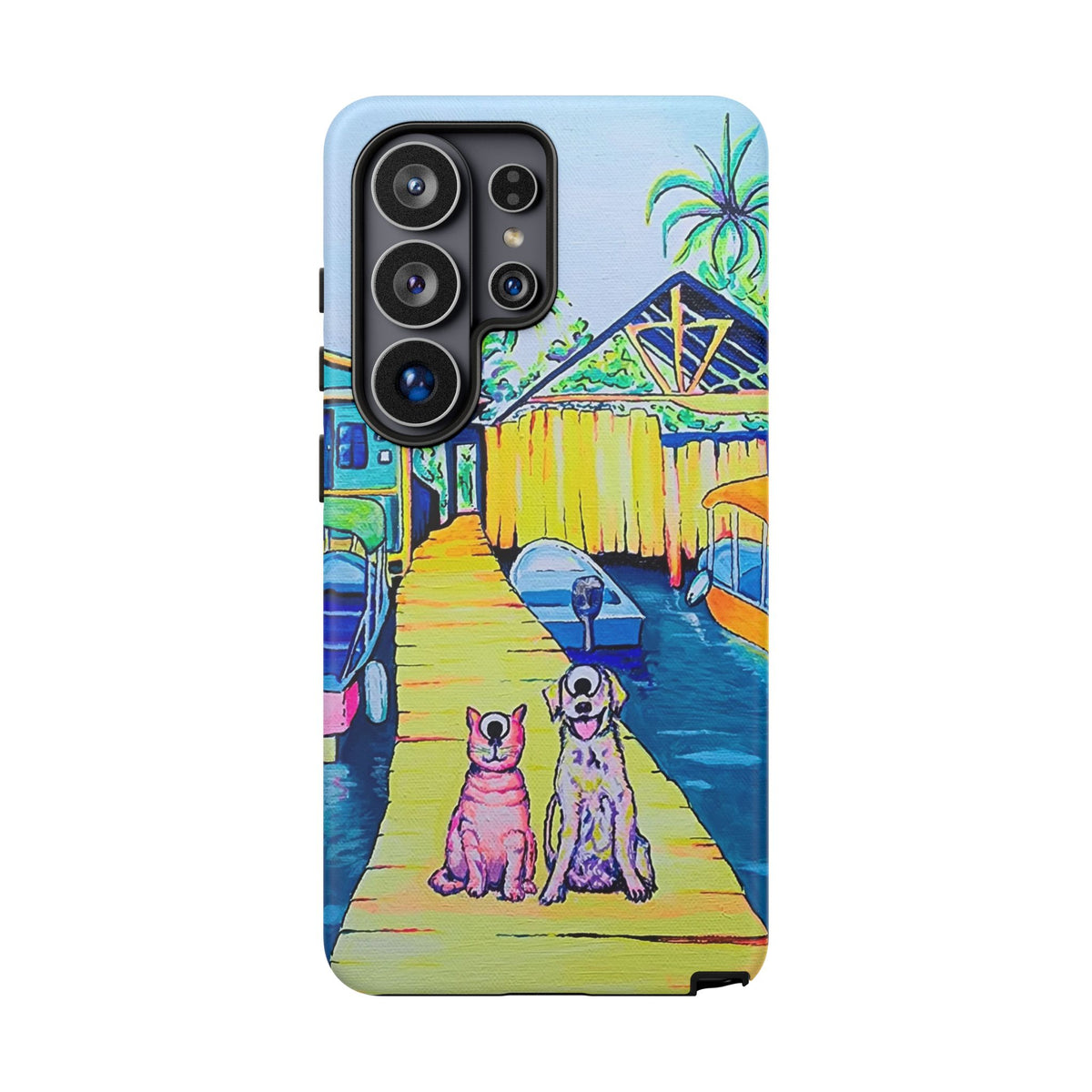 Cyclops Cat and Dog in Bocas Tough Phone Case