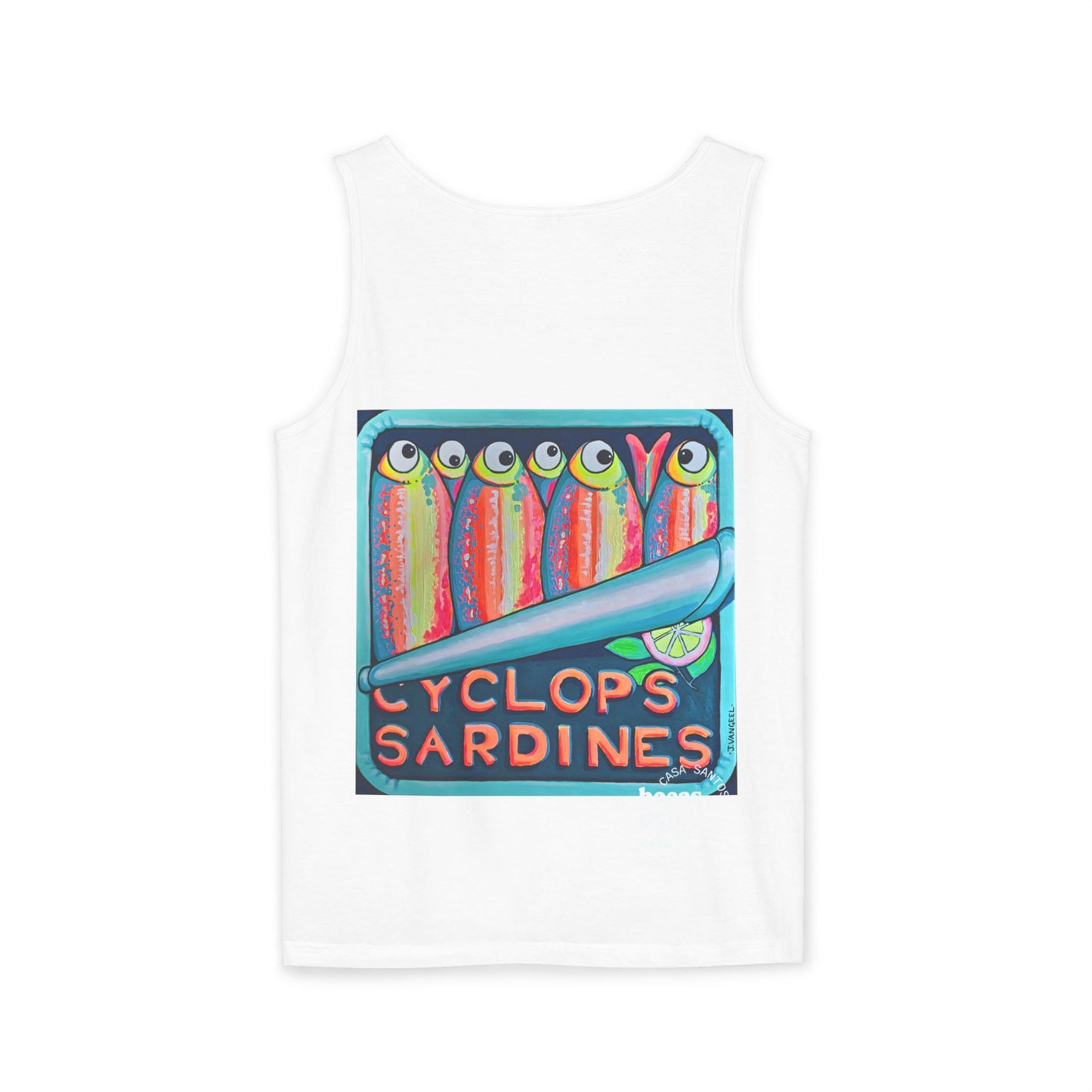 Unisex Neon Sardines Tank Top - Perfect for Summer Vibes