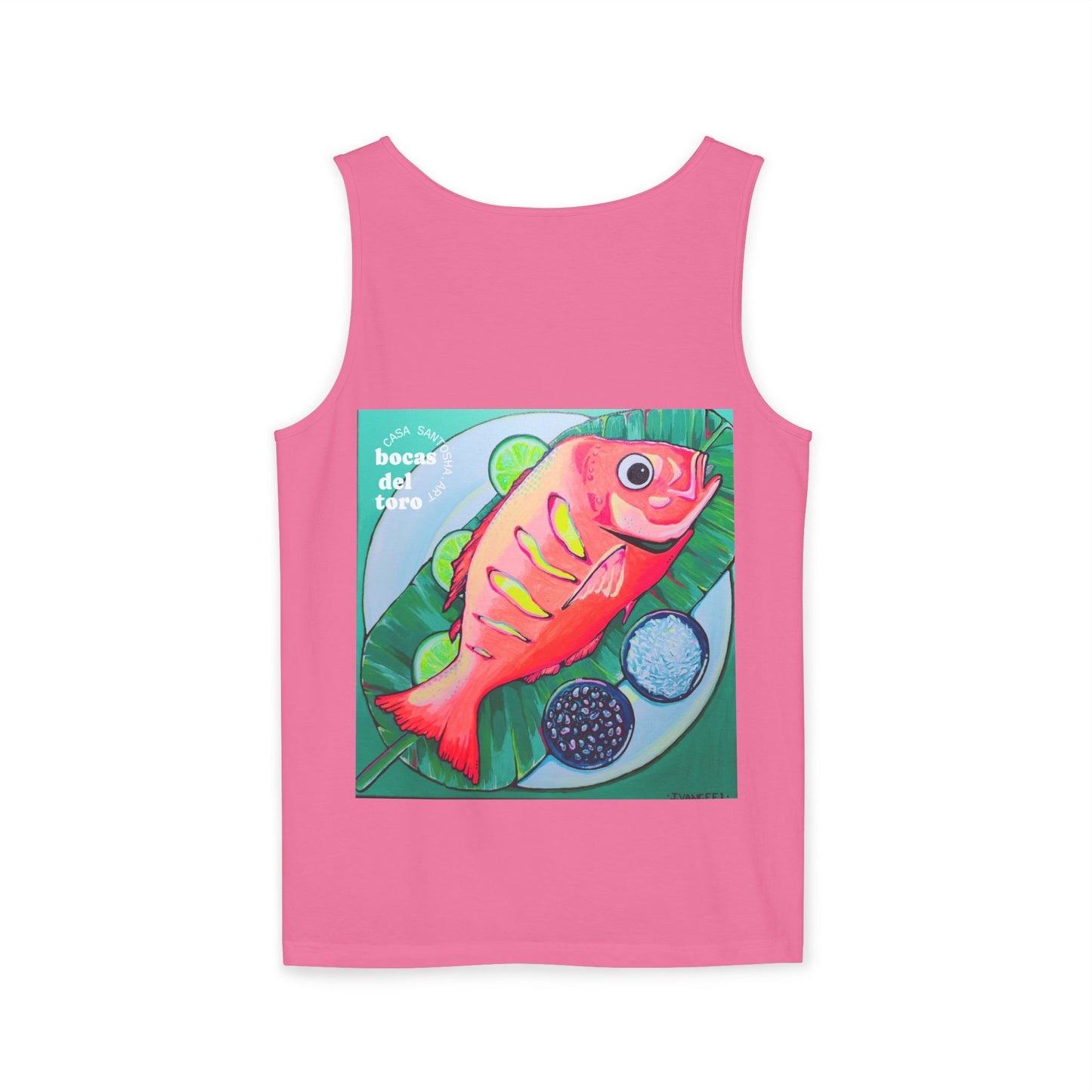 Unisex Neon Fried Fish Tank Top - Perfect for Summer Vibes