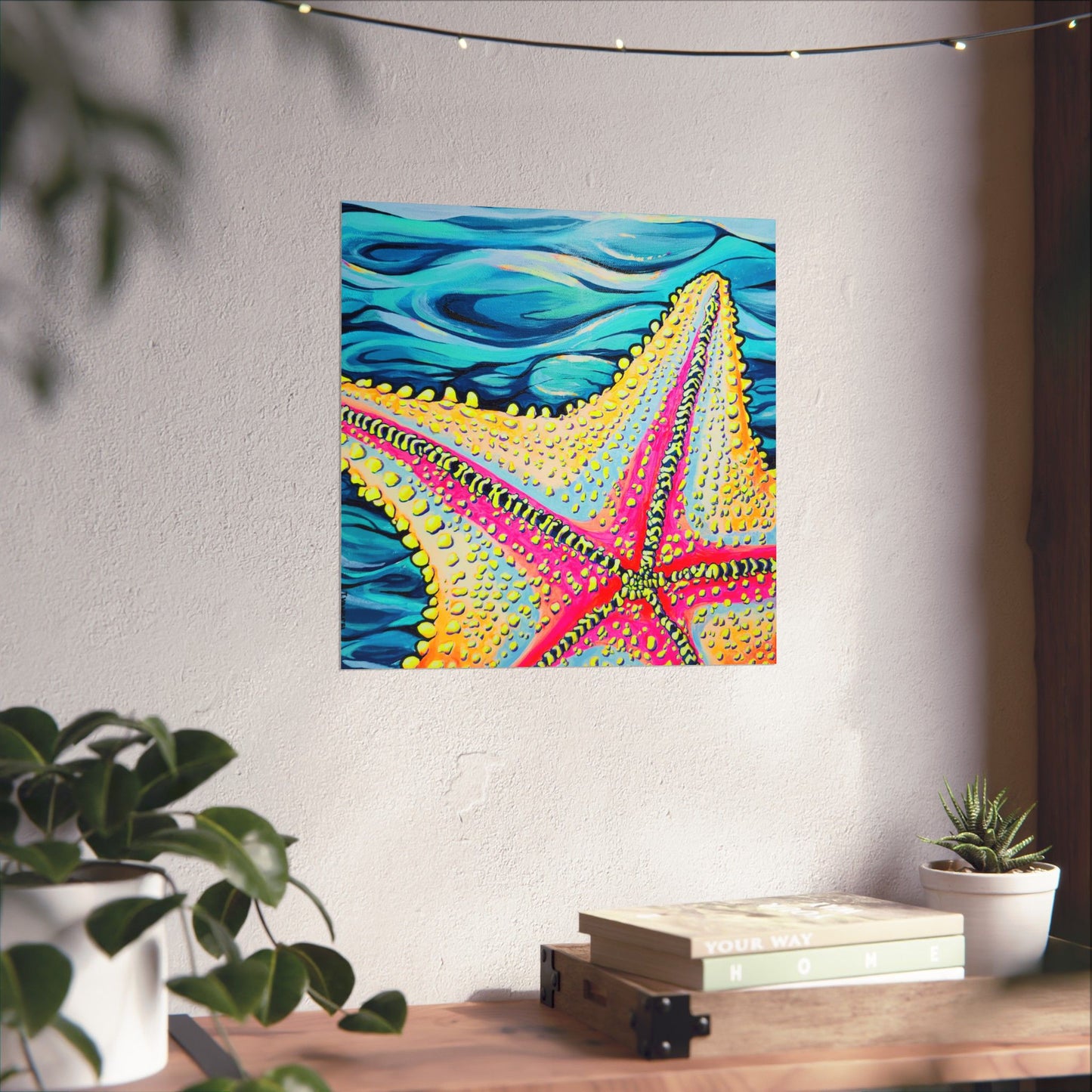 Starfish Beach Bocas Giclée Art Poster