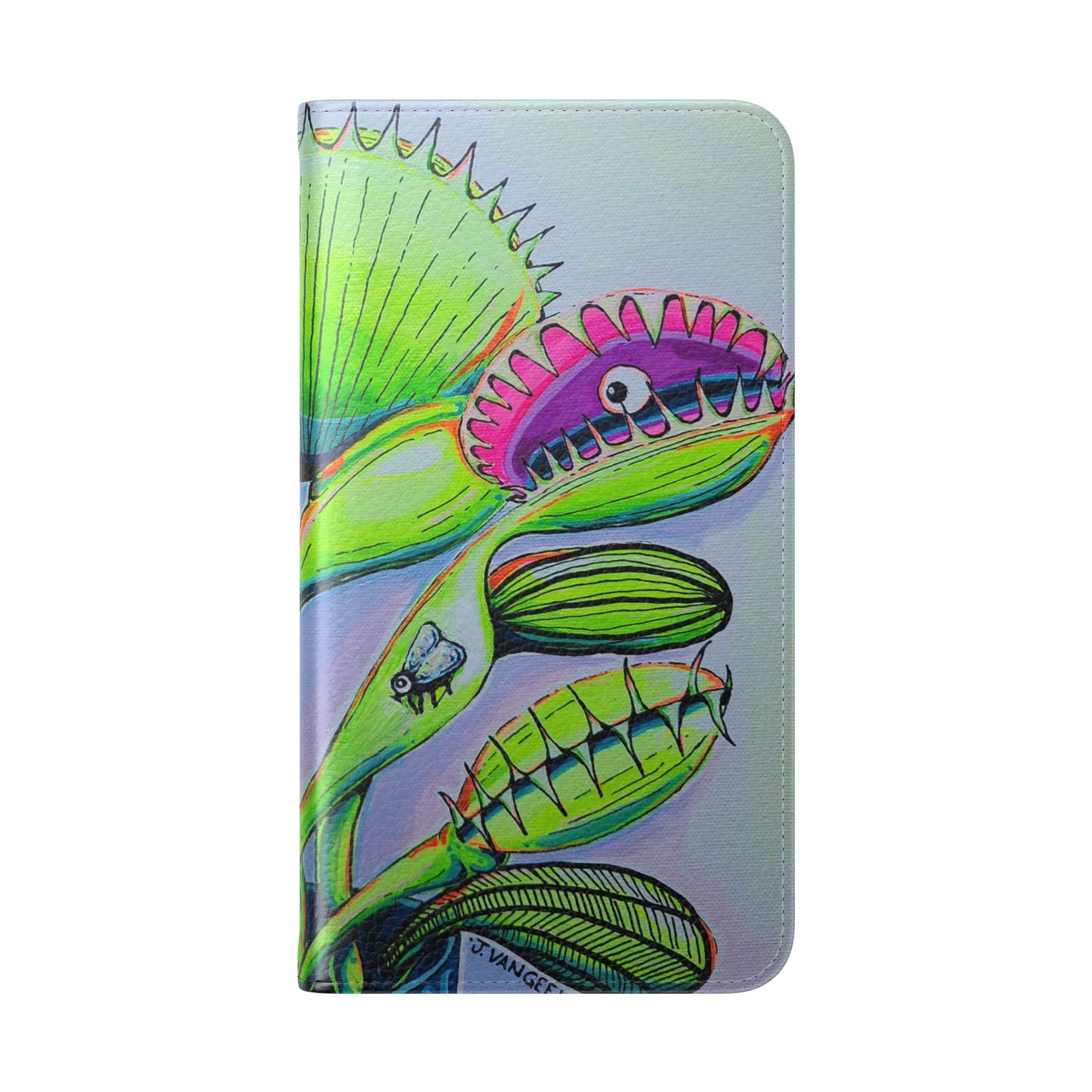 Cyclops Venus Fly Trap Flip Phone Case – Wallet Cover with Card Slots
