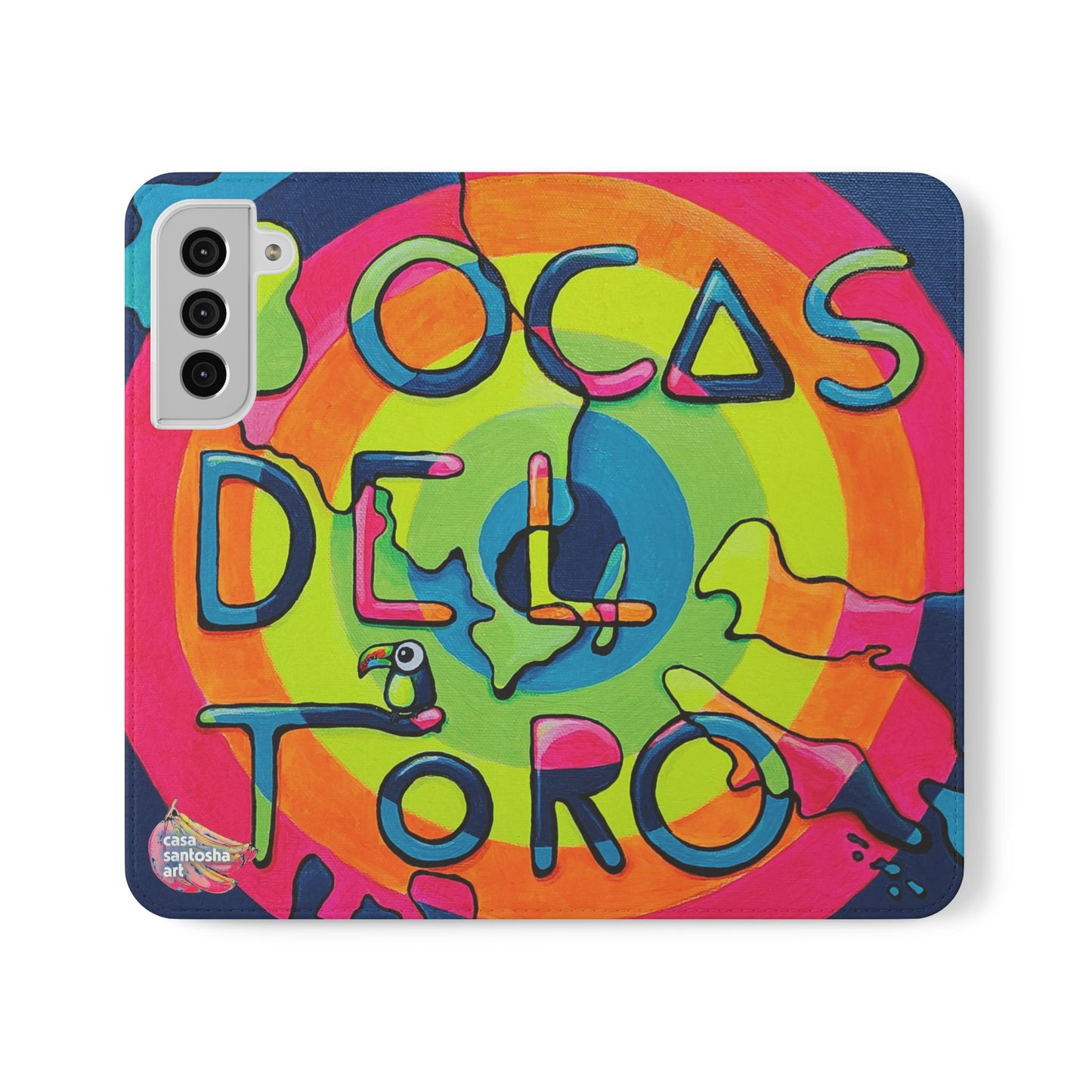 Bocas Del Toro Islands Flip Phone Case – Wallet Cover with Card Slots