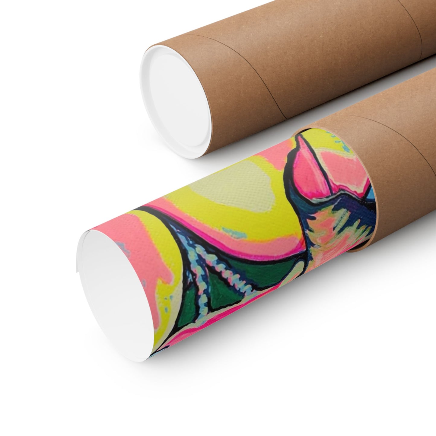 Neon Coconuts Giclée Art Poster