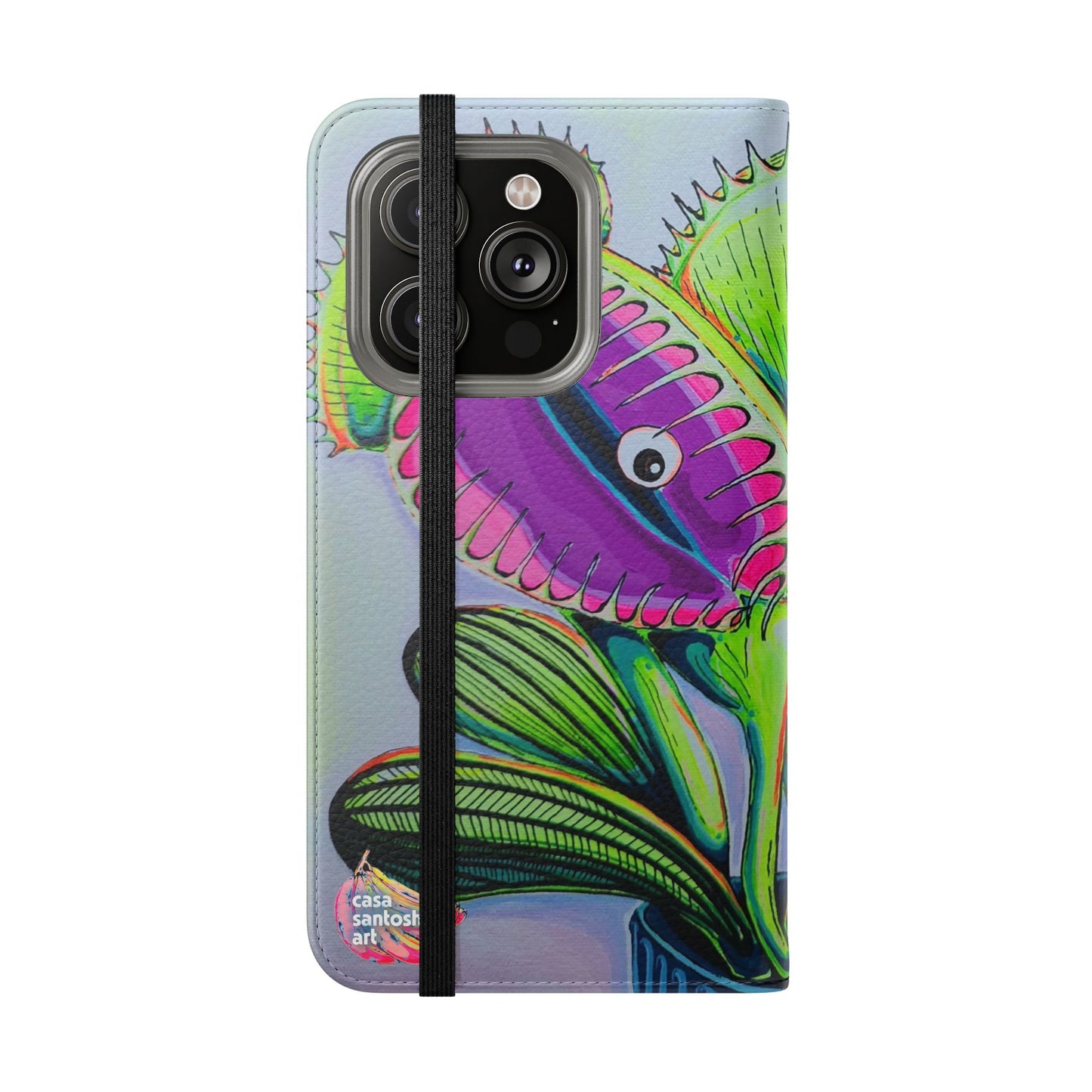 Cyclops Venus Fly Trap Flip Phone Case – Wallet Cover with Card Slots