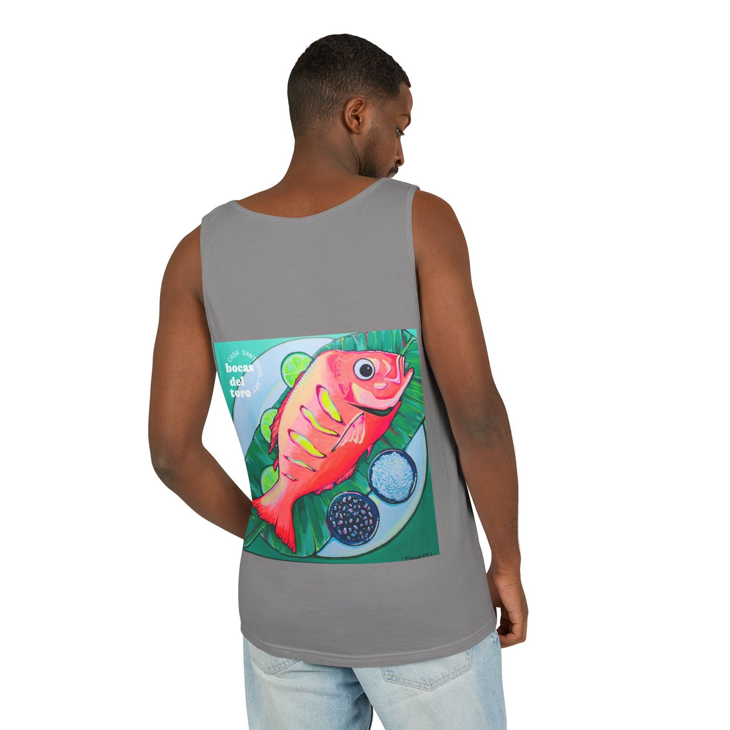 Unisex Neon Fried Fish Tank Top - Perfect for Summer Vibes
