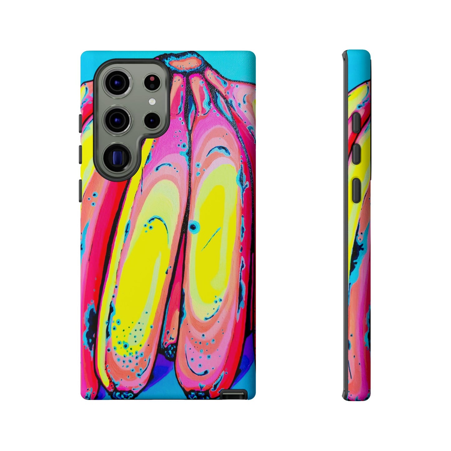 Neon Fat Bananas Tough Phone Case