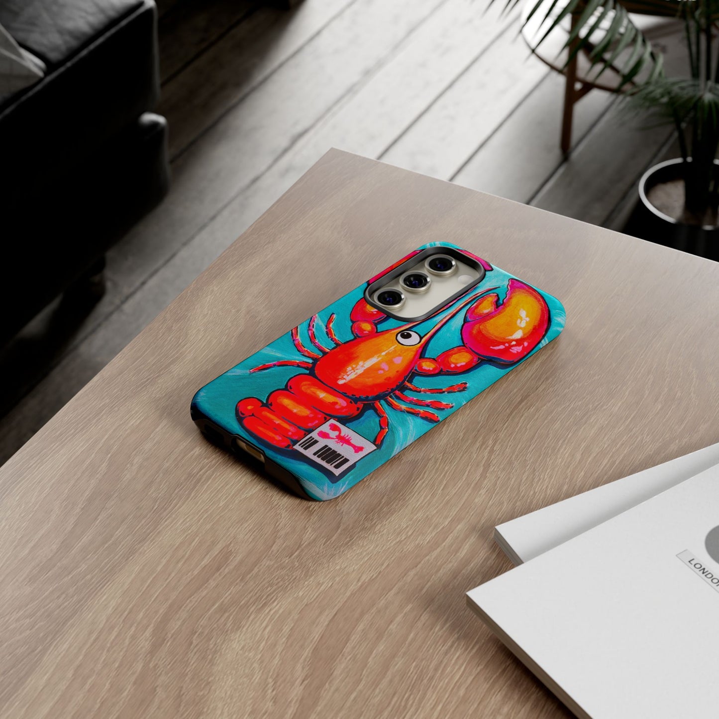 Neon Lobster Tough Phone Case