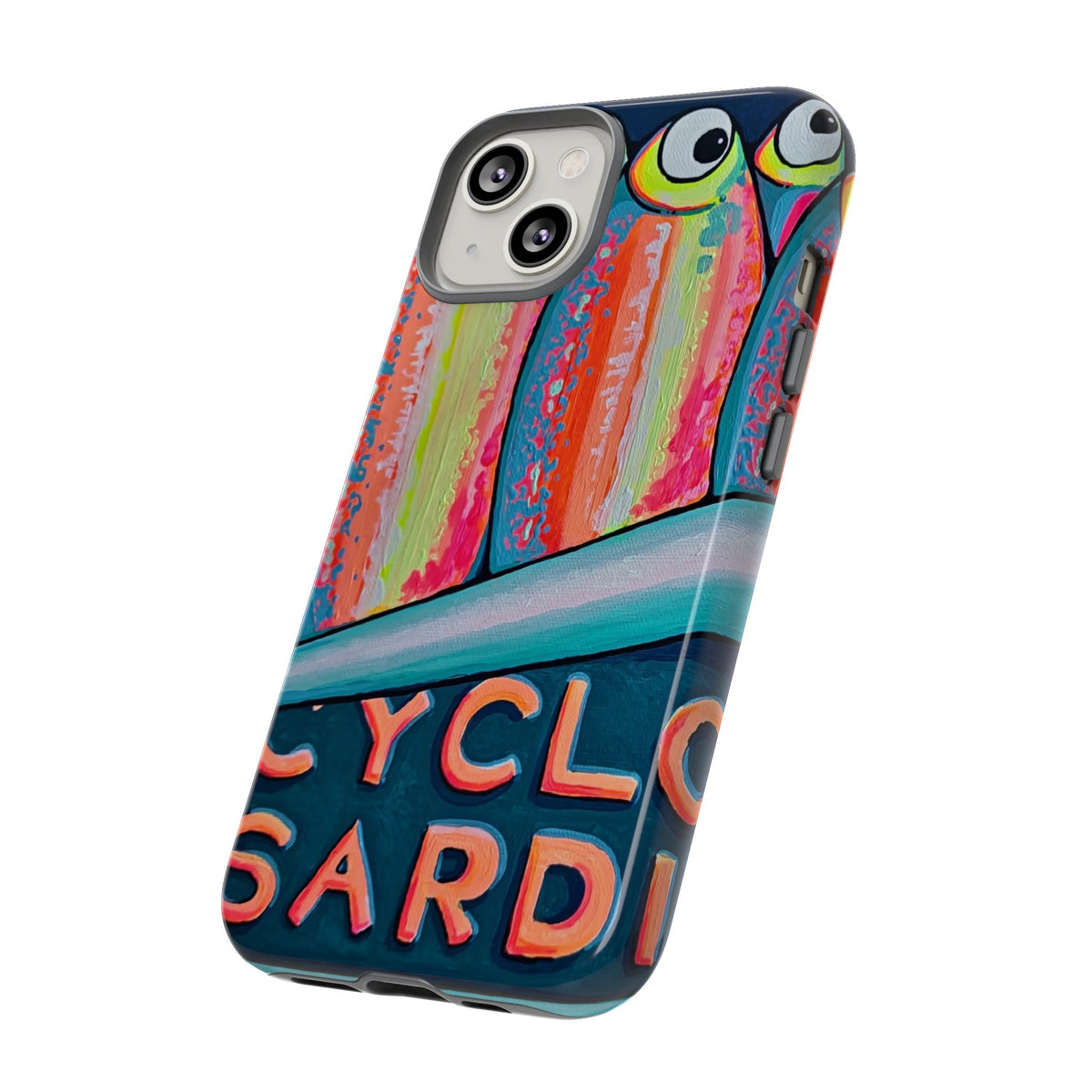 Neon Sardines Tough Phone Case