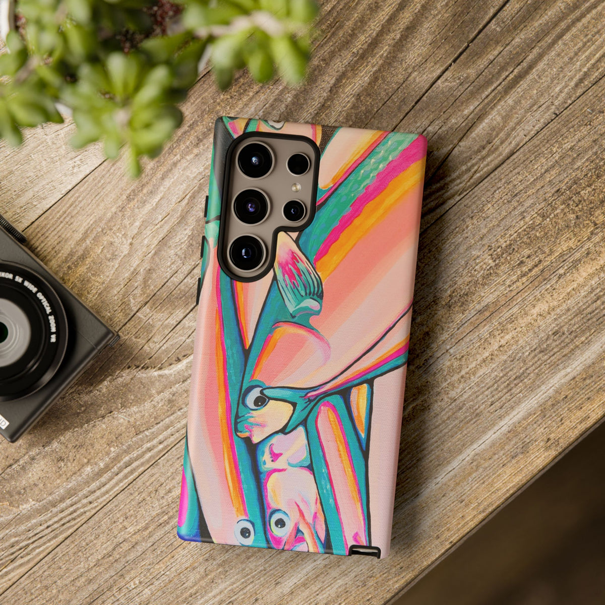 Neon Fish Tough Phone Case