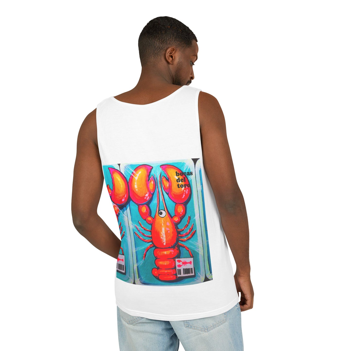 Unisex Fresh Neon Lobster Tank Top - Perfect for Summer Vibes