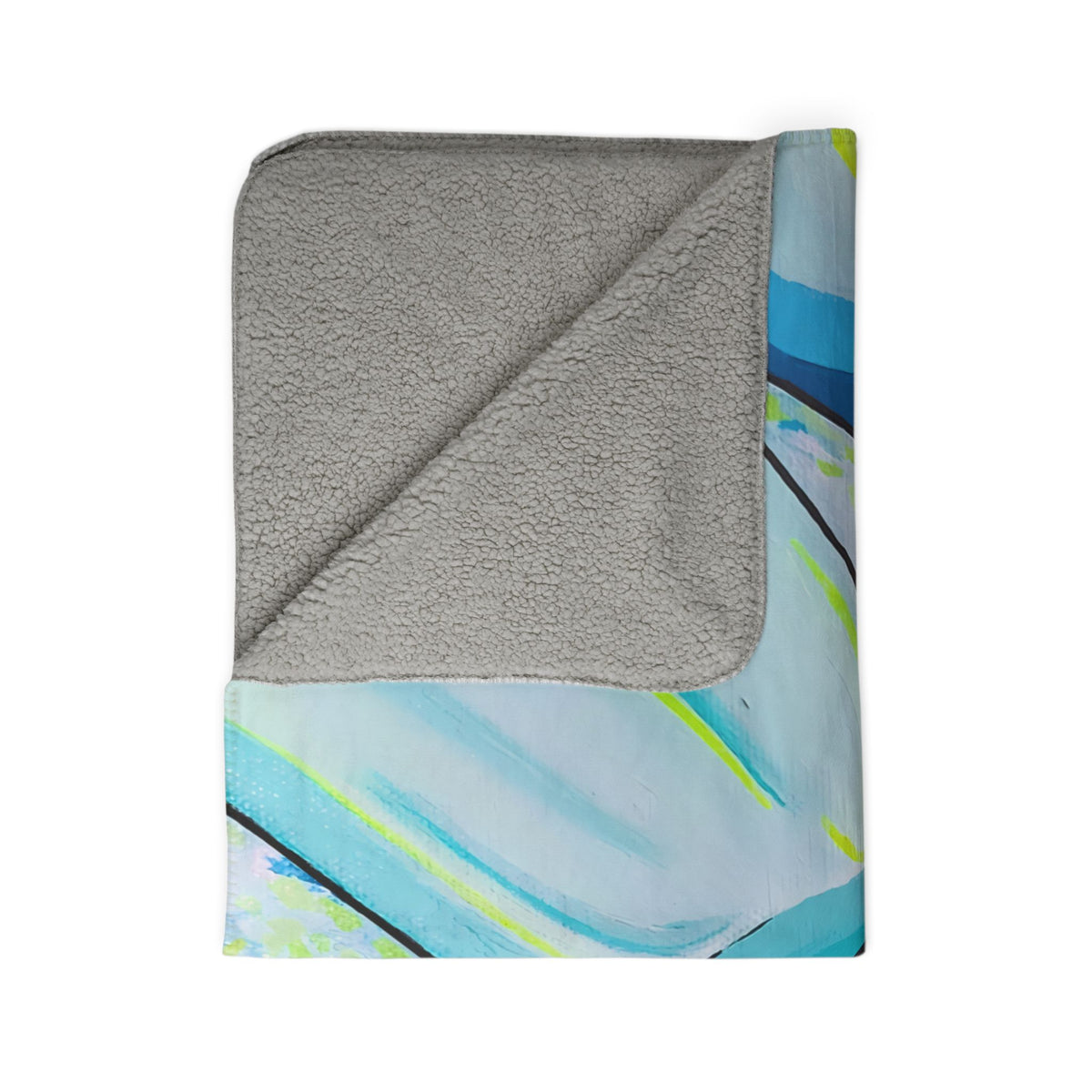 Neon Sushi Fleece Sherpa Blanket