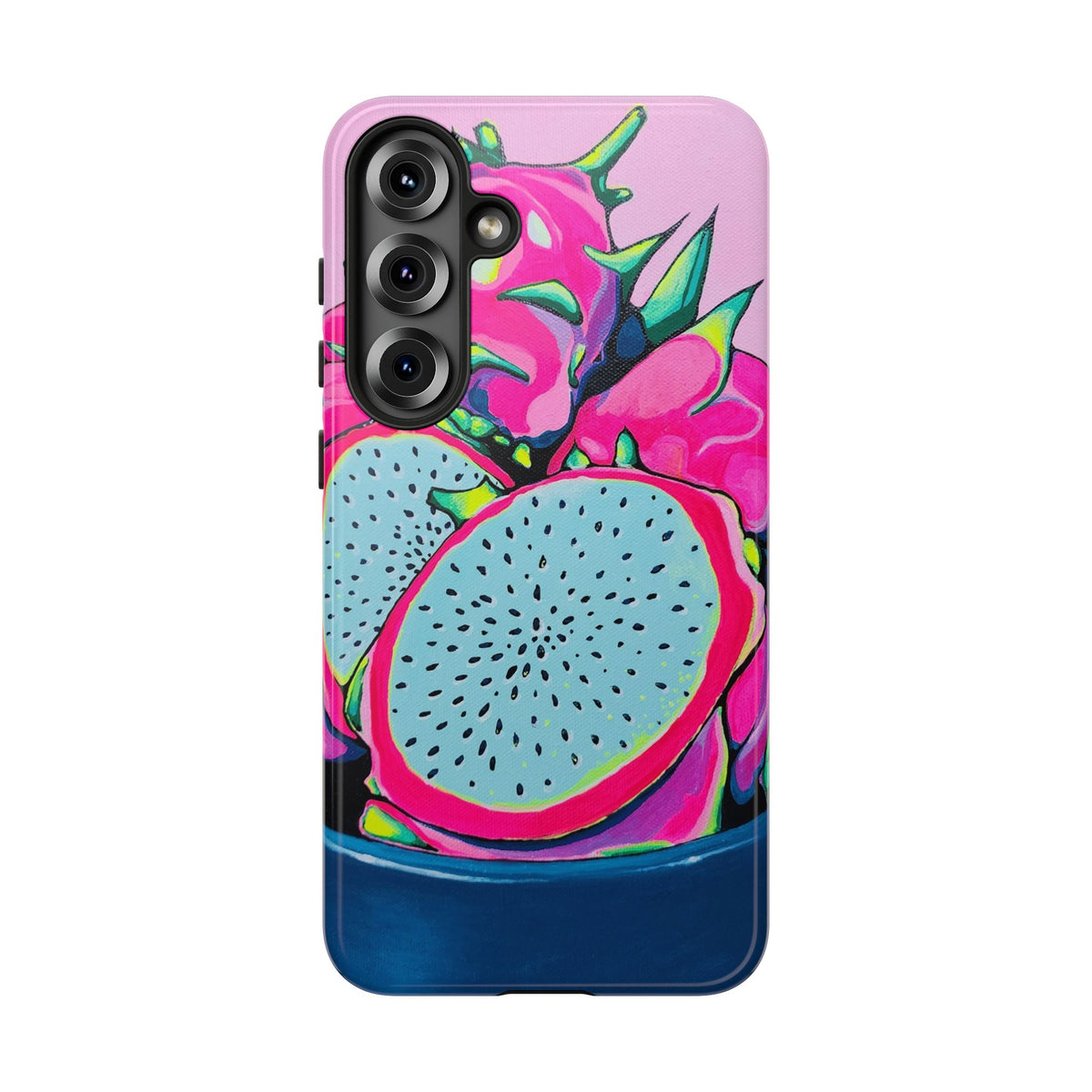 Coque de téléphone résistante Pitaya Rose Néon