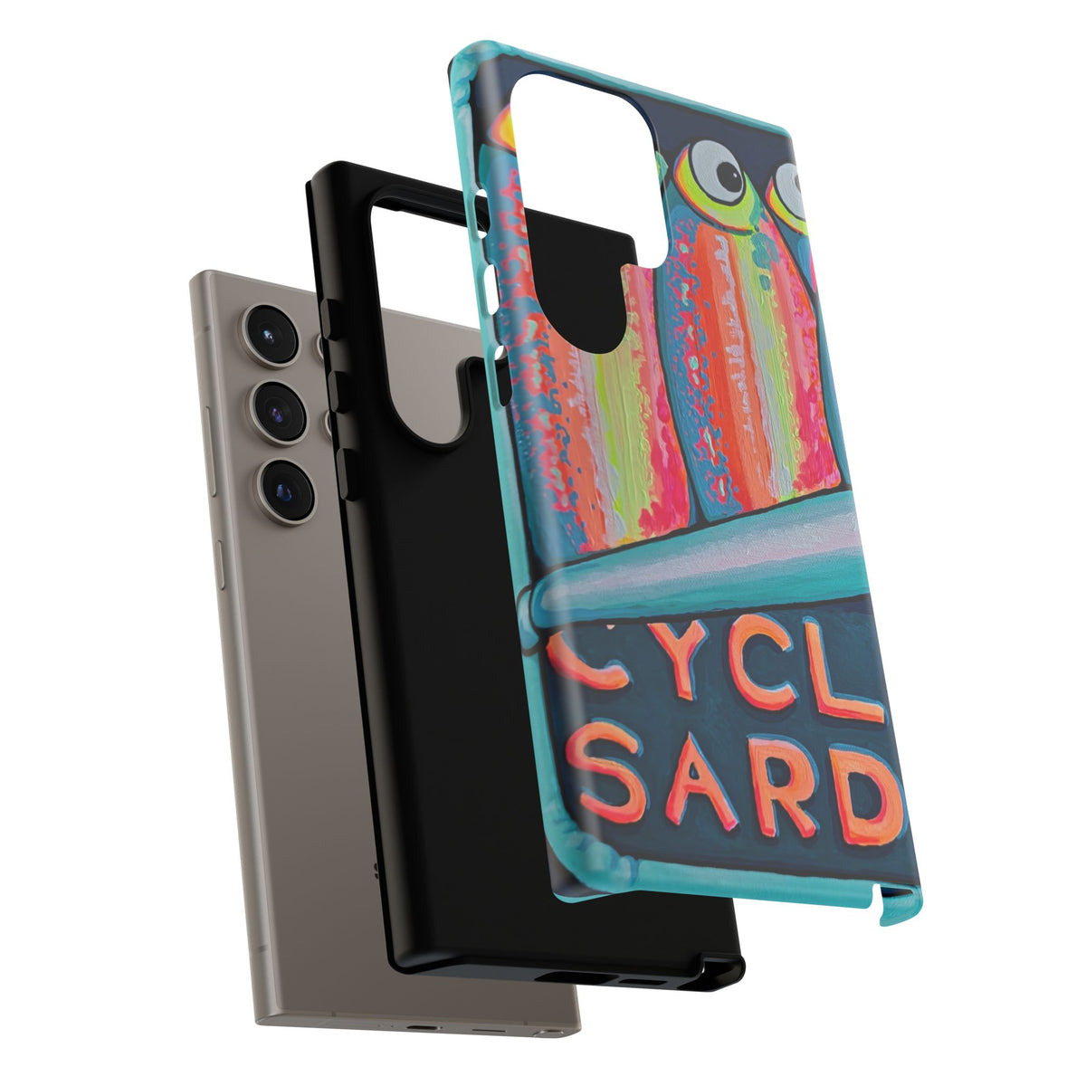 Neon Sardines Tough Phone Case