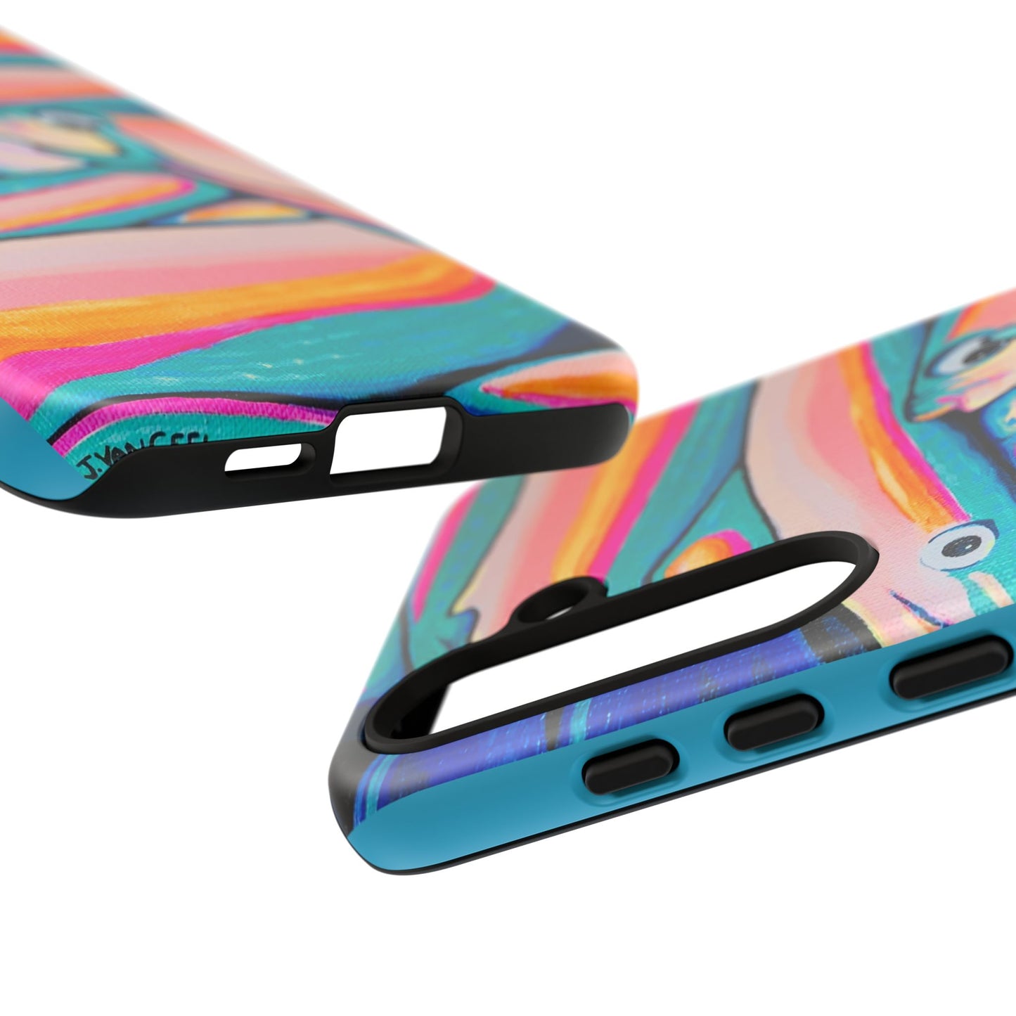 Neon Fish Tough Phone Case
