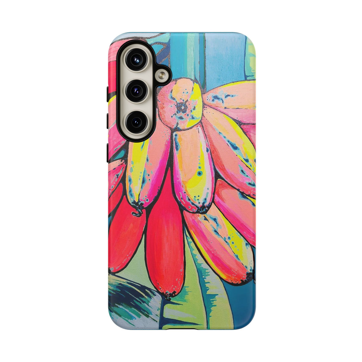 Neon Primitivo Bananas Tough Phone Case